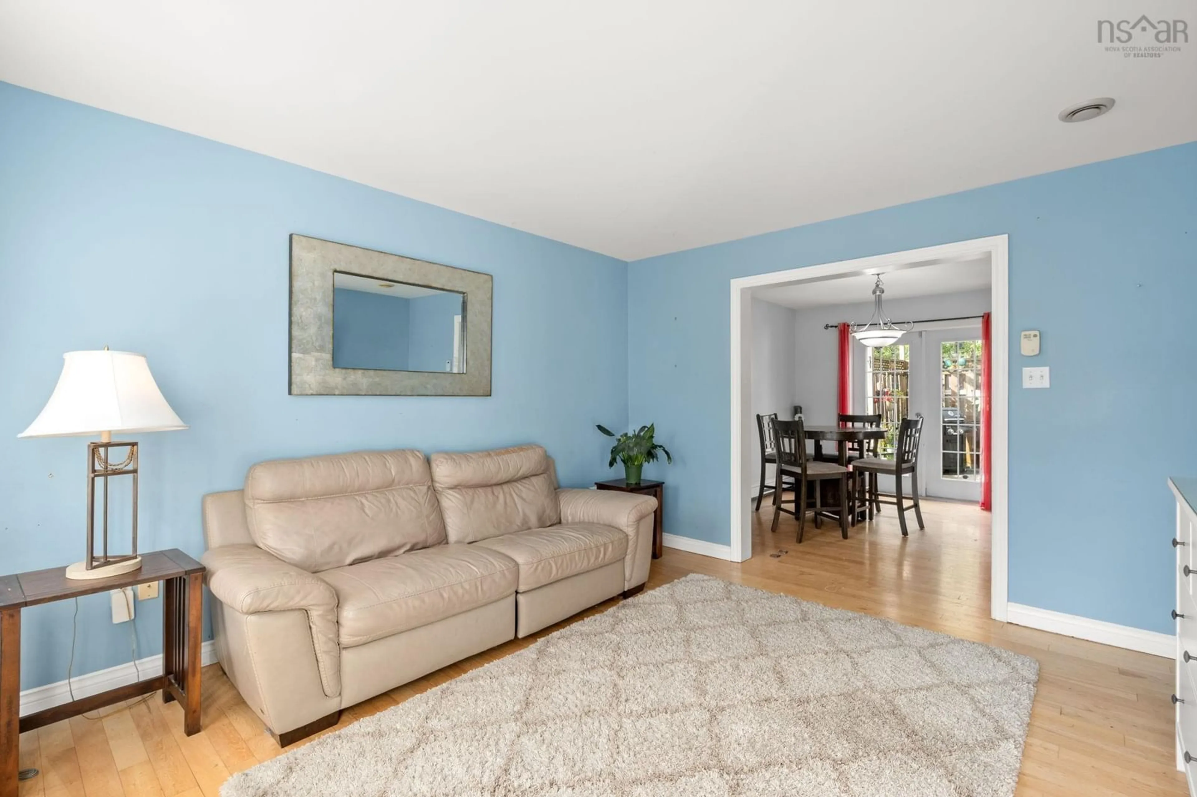 Living room with furniture, wood/laminate floor for 16 Lacy Anne Ave, Enfield Nova Scotia B2T 0A4