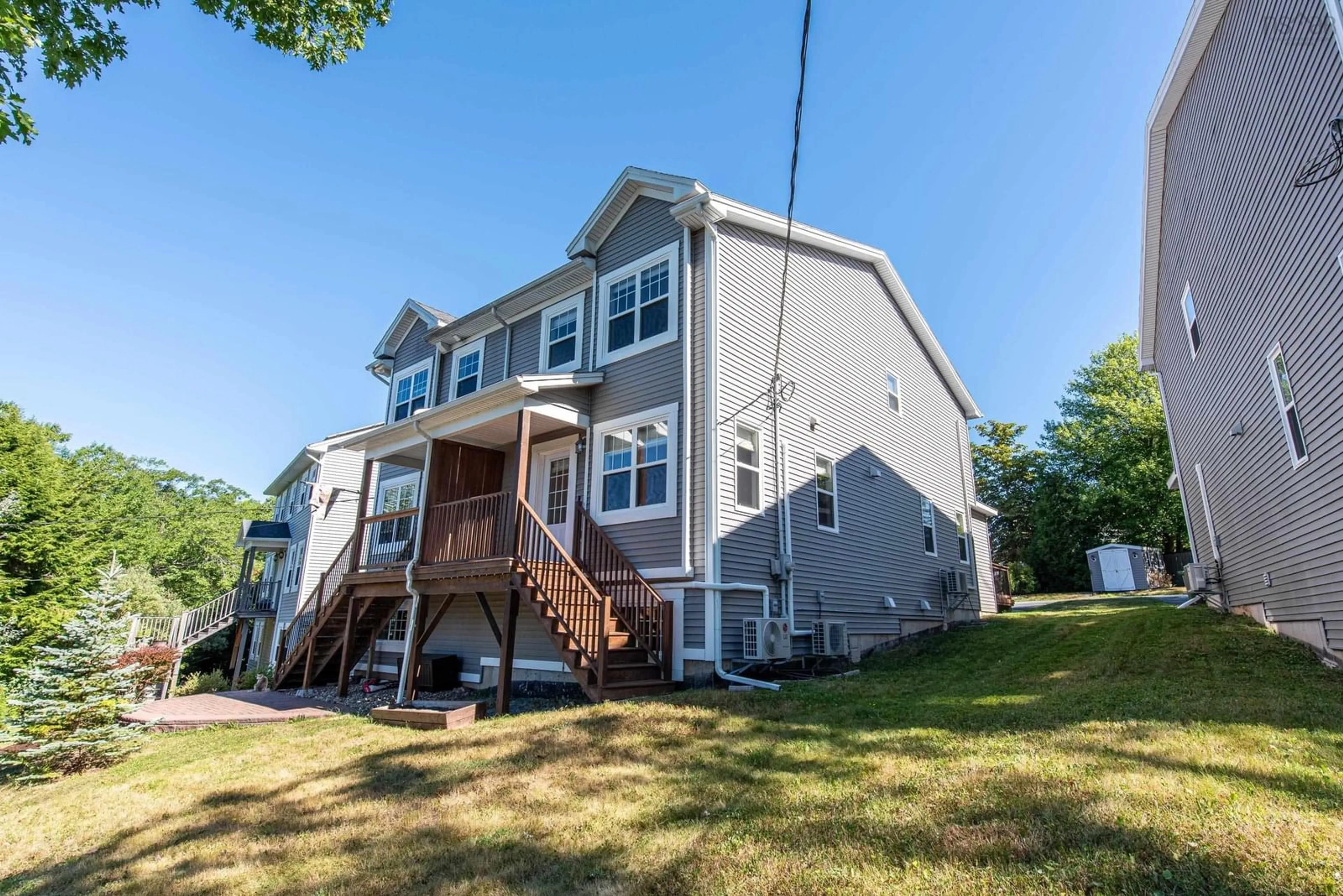 Home with vinyl exterior material, street for 8 Analise Lane, Bedford Nova Scotia B4A 0J2