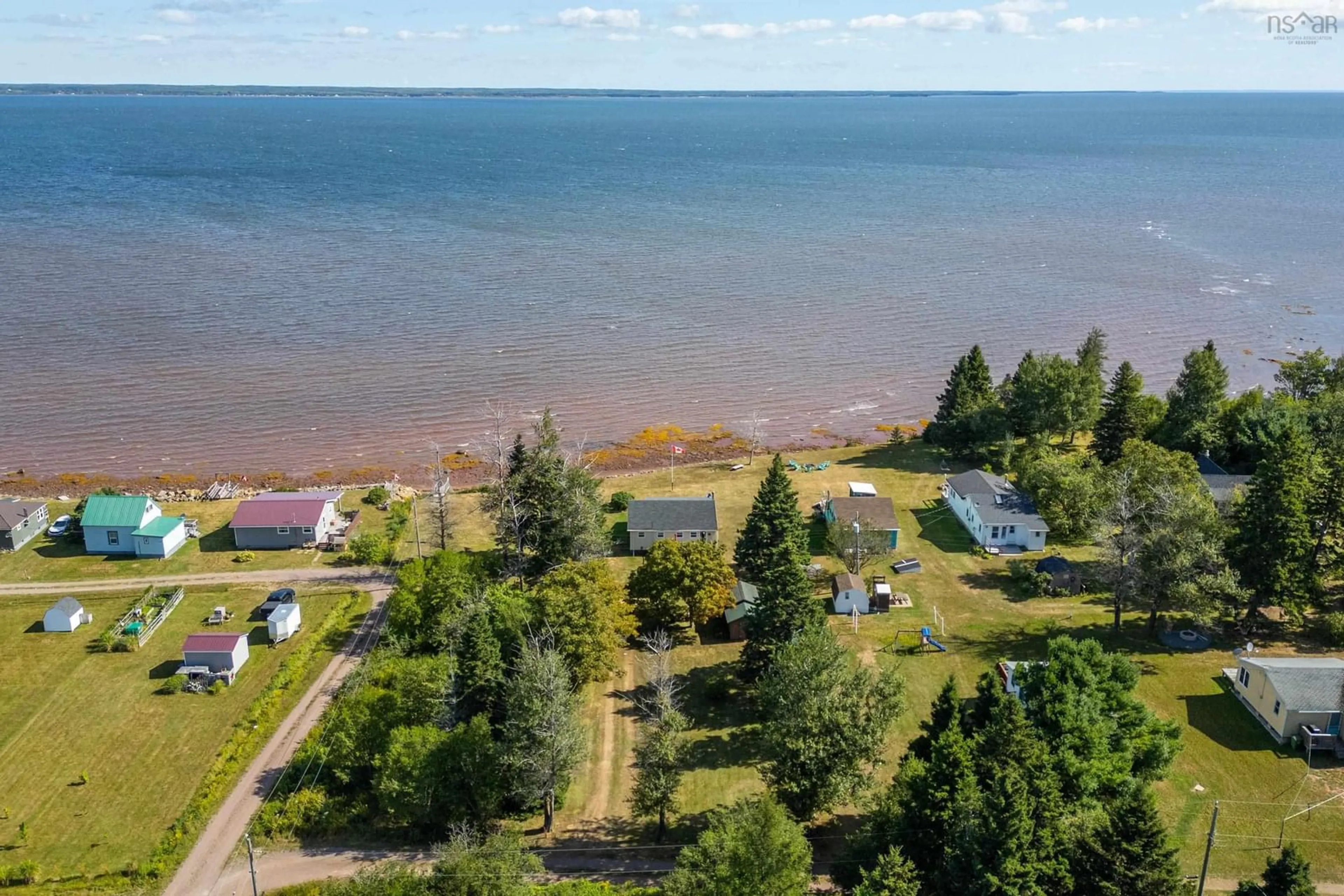 A pic from outside/outdoor area/front of a property/back of a property/a pic from drone, water/lake/river/ocean view for 3 Maccan Lane, Tidnish Cross Roads Nova Scotia B4H 3X9