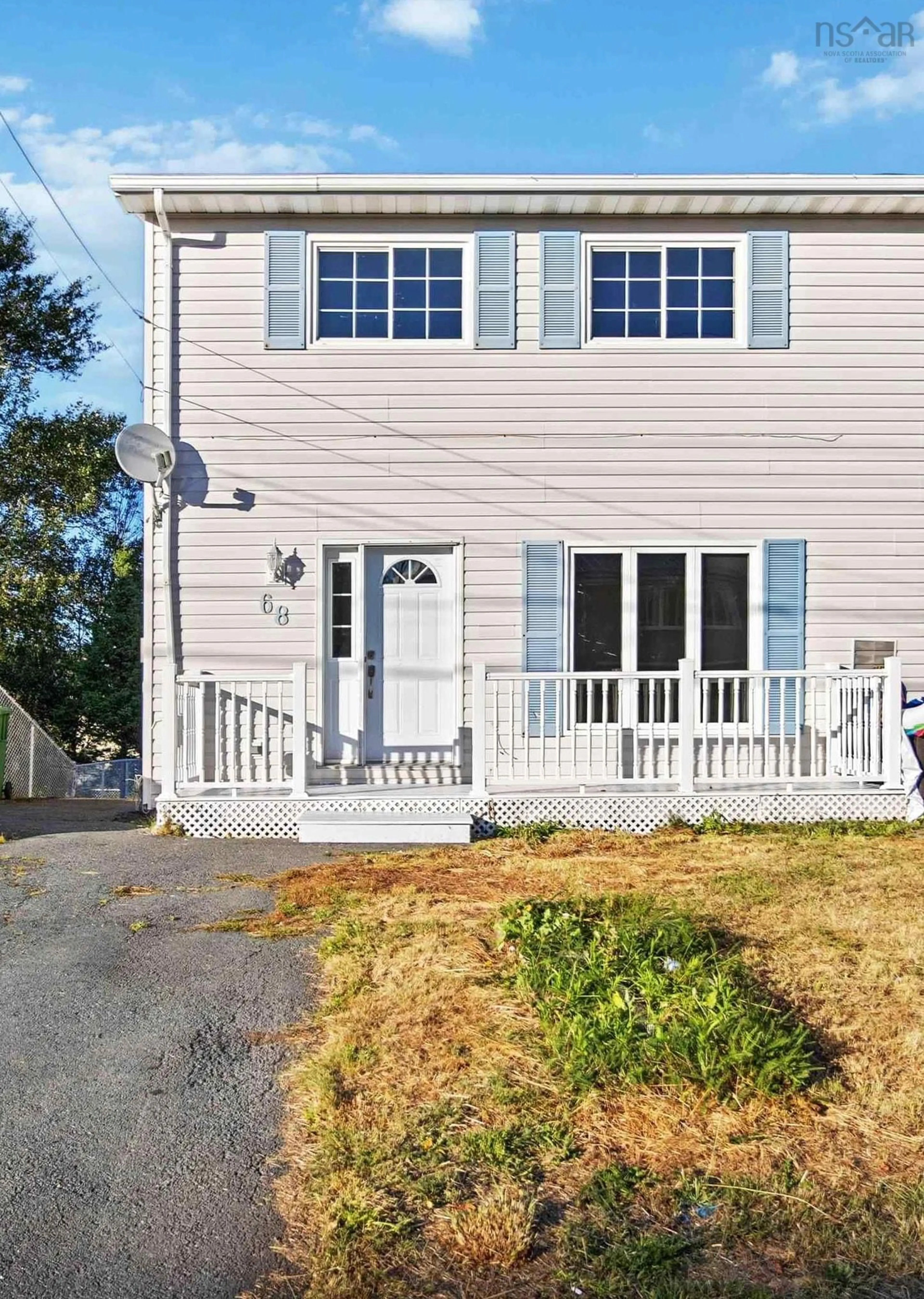 Home with vinyl exterior material, street for 68 Amaranth Cres, Cole Harbour Nova Scotia B2W 4B9