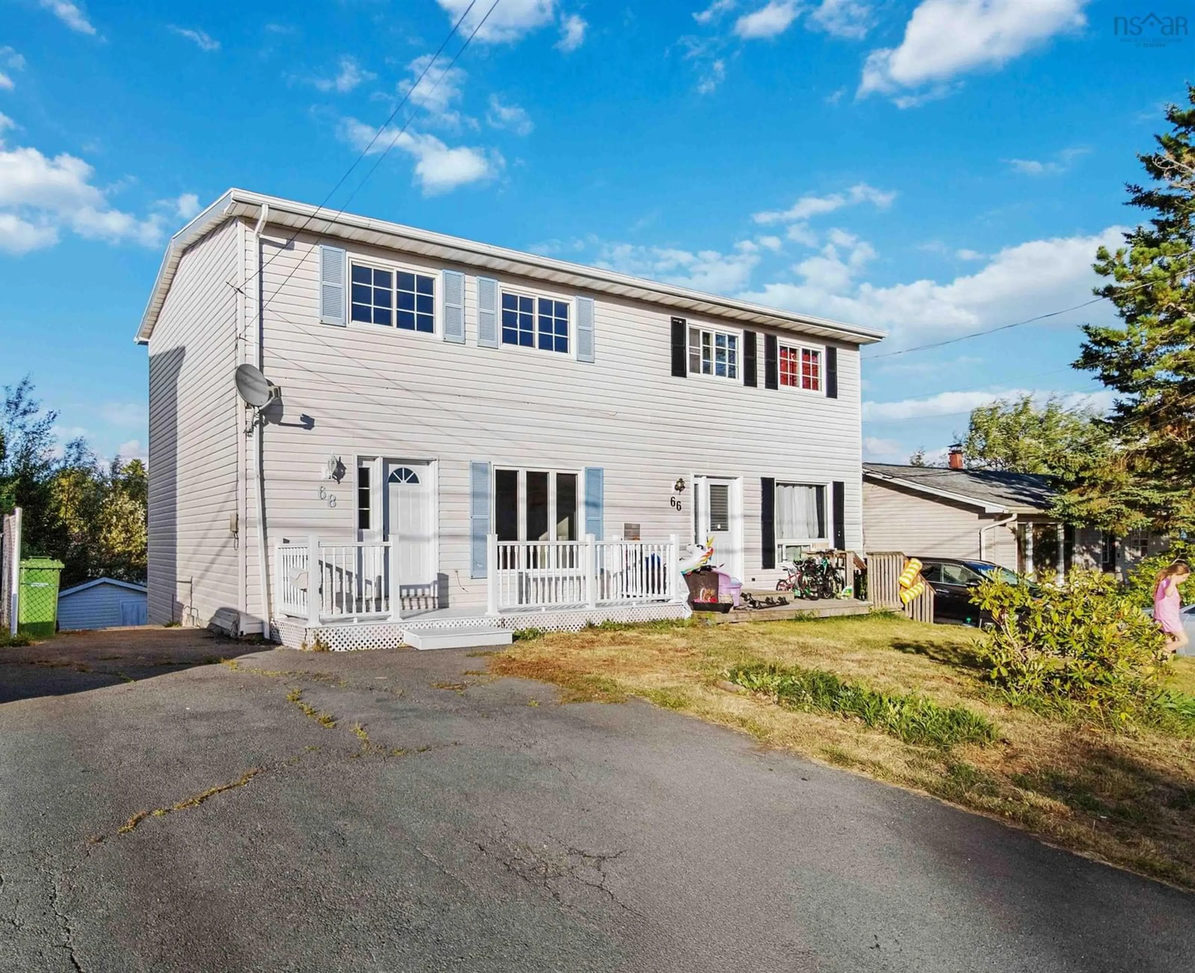 Home with vinyl exterior material, street for 68 Amaranth Cres, Cole Harbour Nova Scotia B2W 4B9