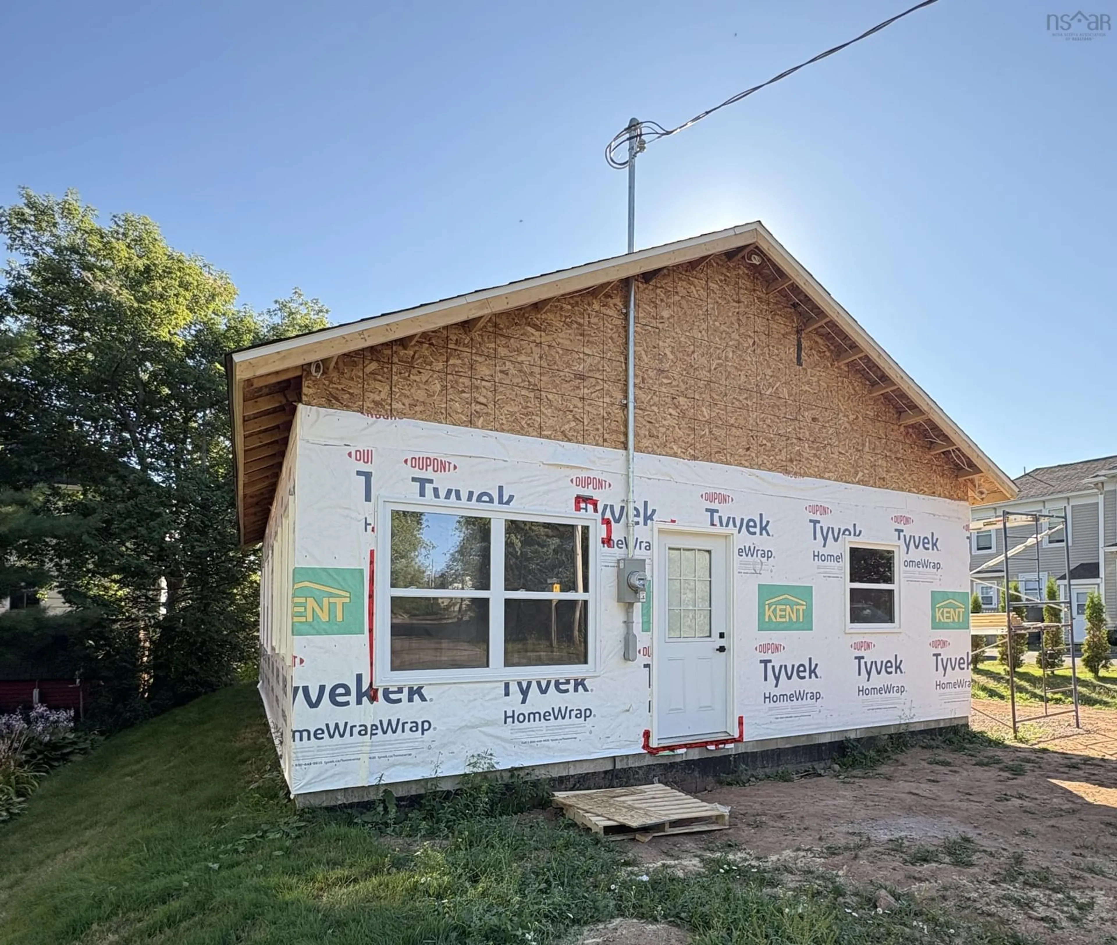 Home with vinyl exterior material, building for 12 Copp Ave, Amherst Nova Scotia B4H 2T4