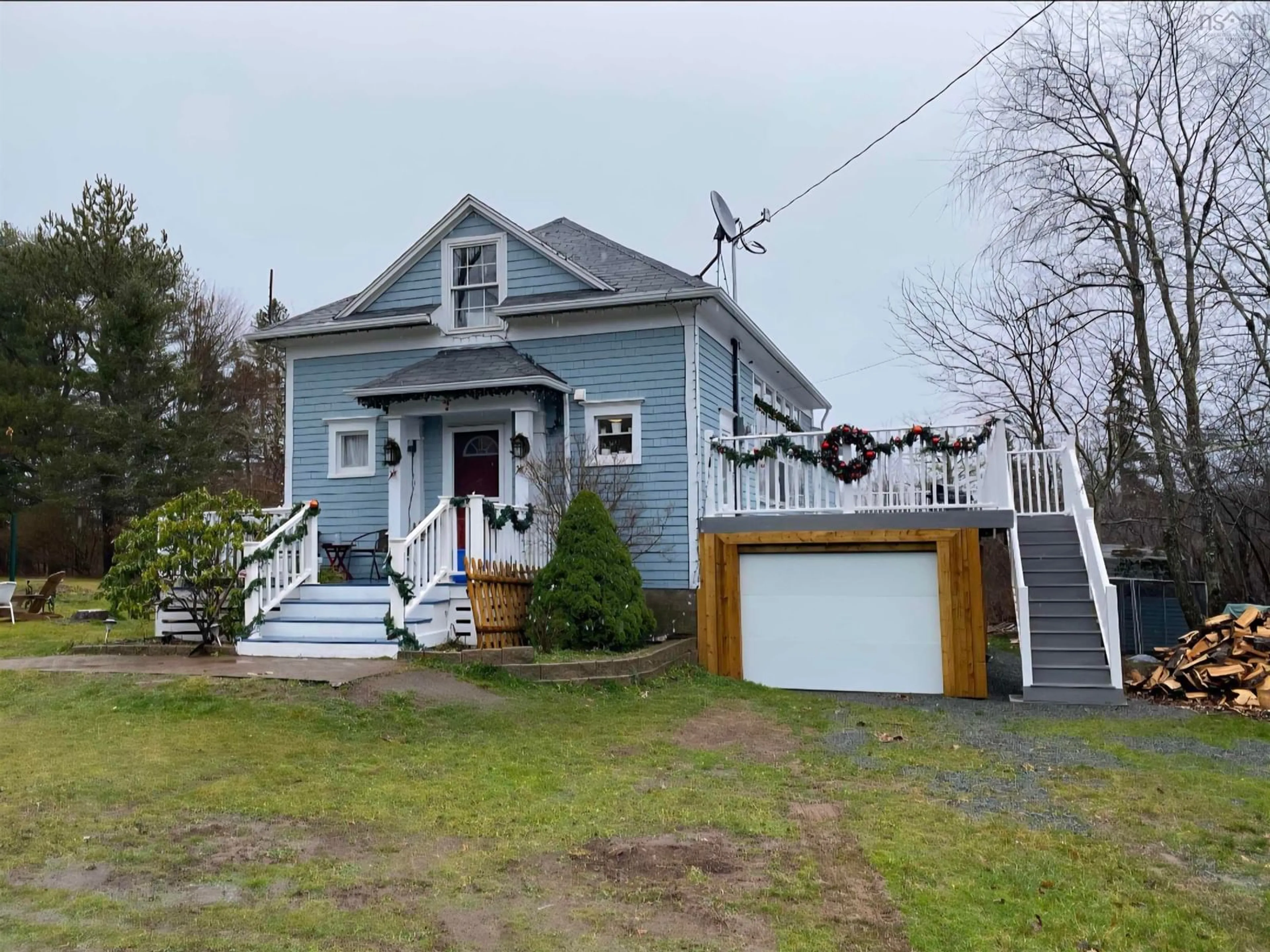 A pic from outside/outdoor area/front of a property/back of a property/a pic from drone, street for 3484 Dunmore Road, St Andrew's Nova Scotia B0H 1X0