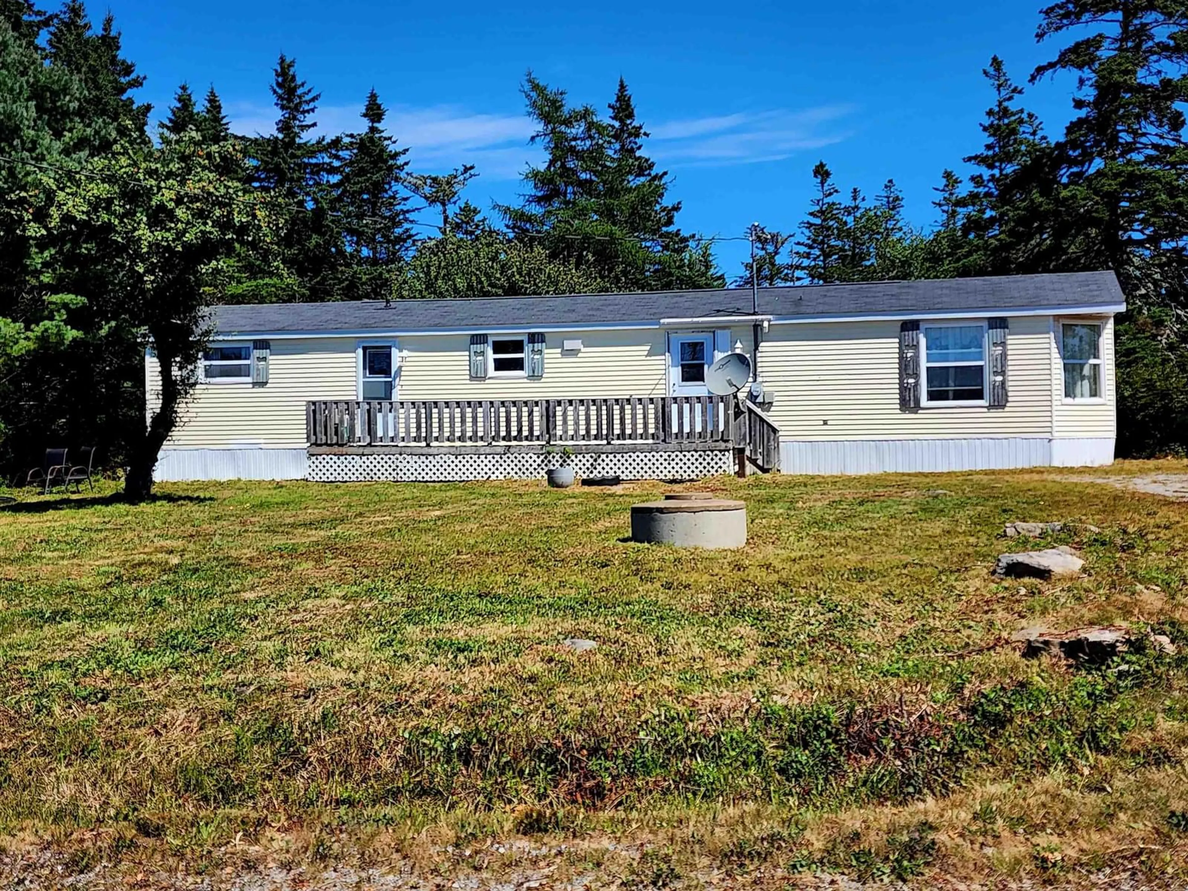 A pic from outside/outdoor area/front of a property/back of a property/a pic from drone, unknown for 18 Popes Road Upper Woods Harbour, Woods Harbour Nova Scotia B0W 2E0