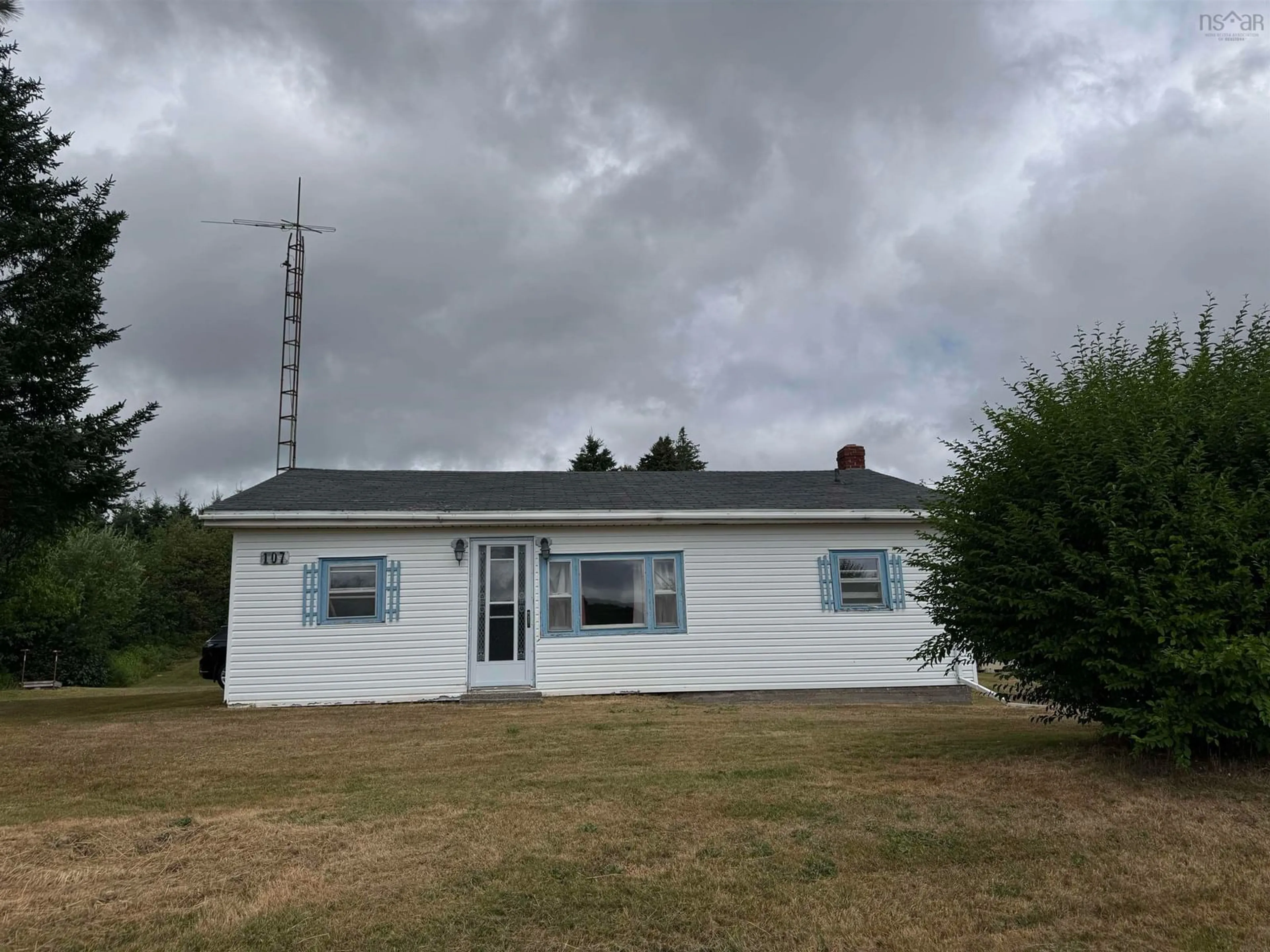 A pic from outside/outdoor area/front of a property/back of a property/a pic from drone, building for 107 Prince St, Guysborough Nova Scotia B0H 1N0