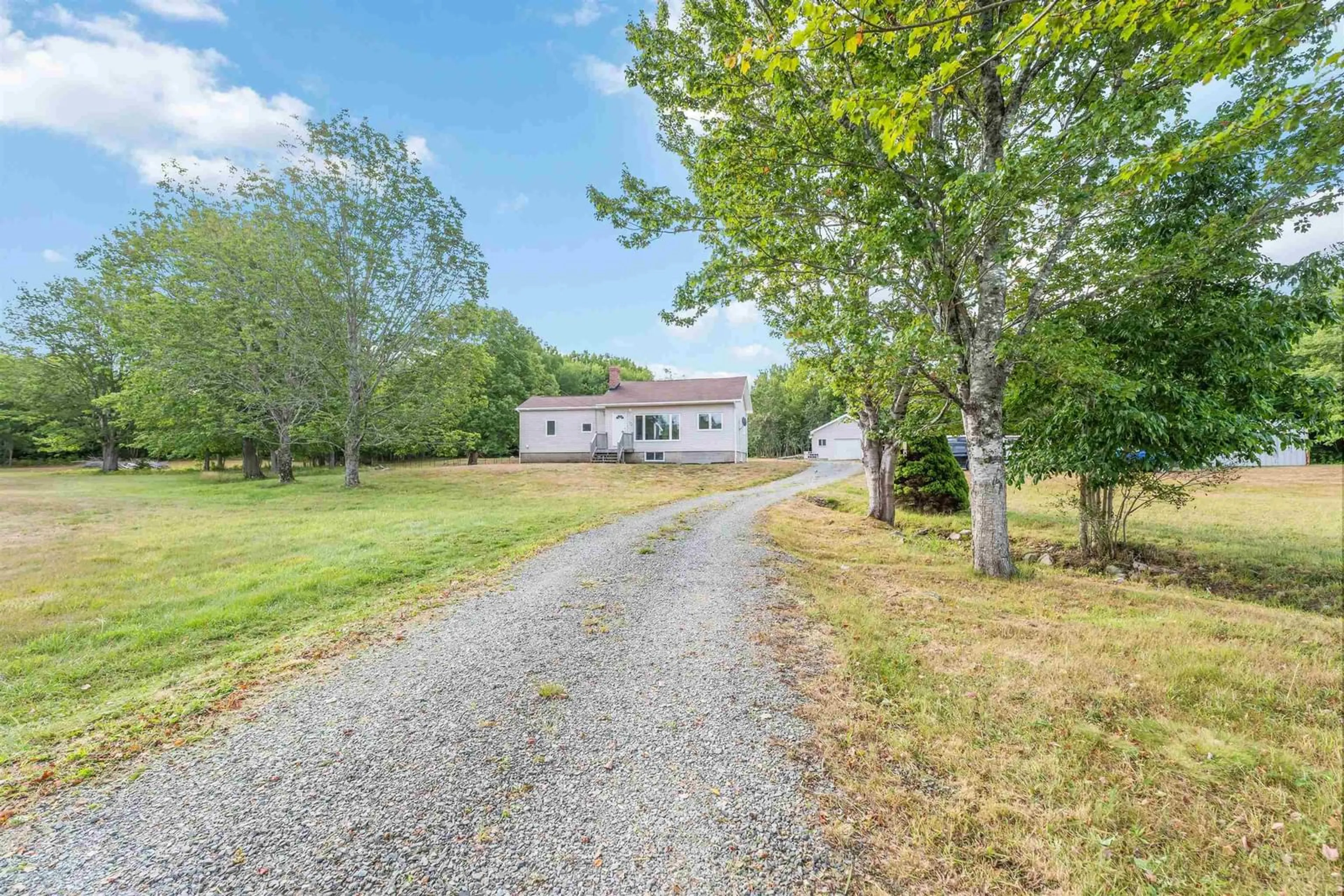 A pic from outside/outdoor area/front of a property/back of a property/a pic from drone, unknown for 155 Old North Range Rd, Plympton Station Nova Scotia B0W 2R0