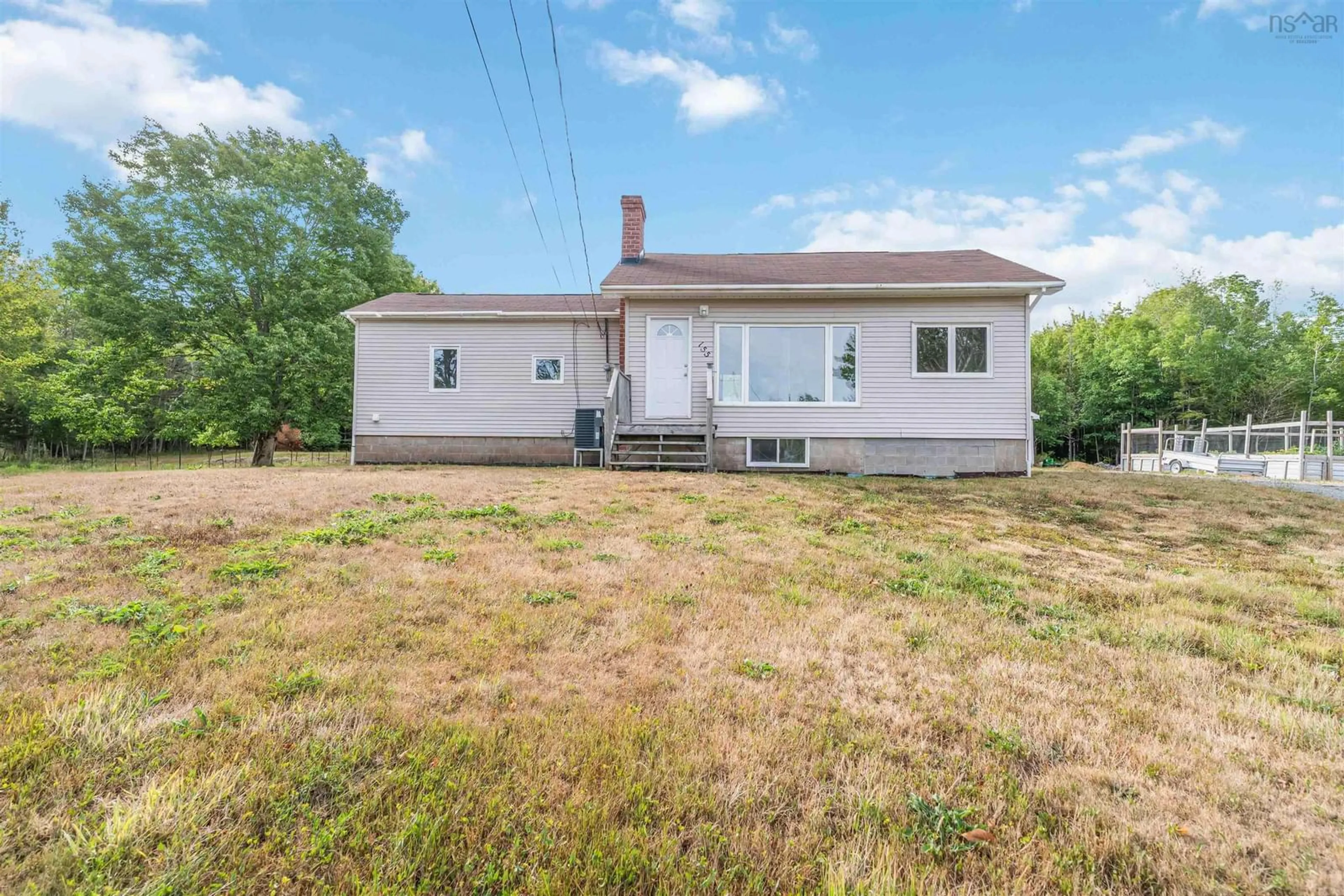 A pic from outside/outdoor area/front of a property/back of a property/a pic from drone, unknown for 155 Old North Range Rd, Plympton Station Nova Scotia B0W 2R0