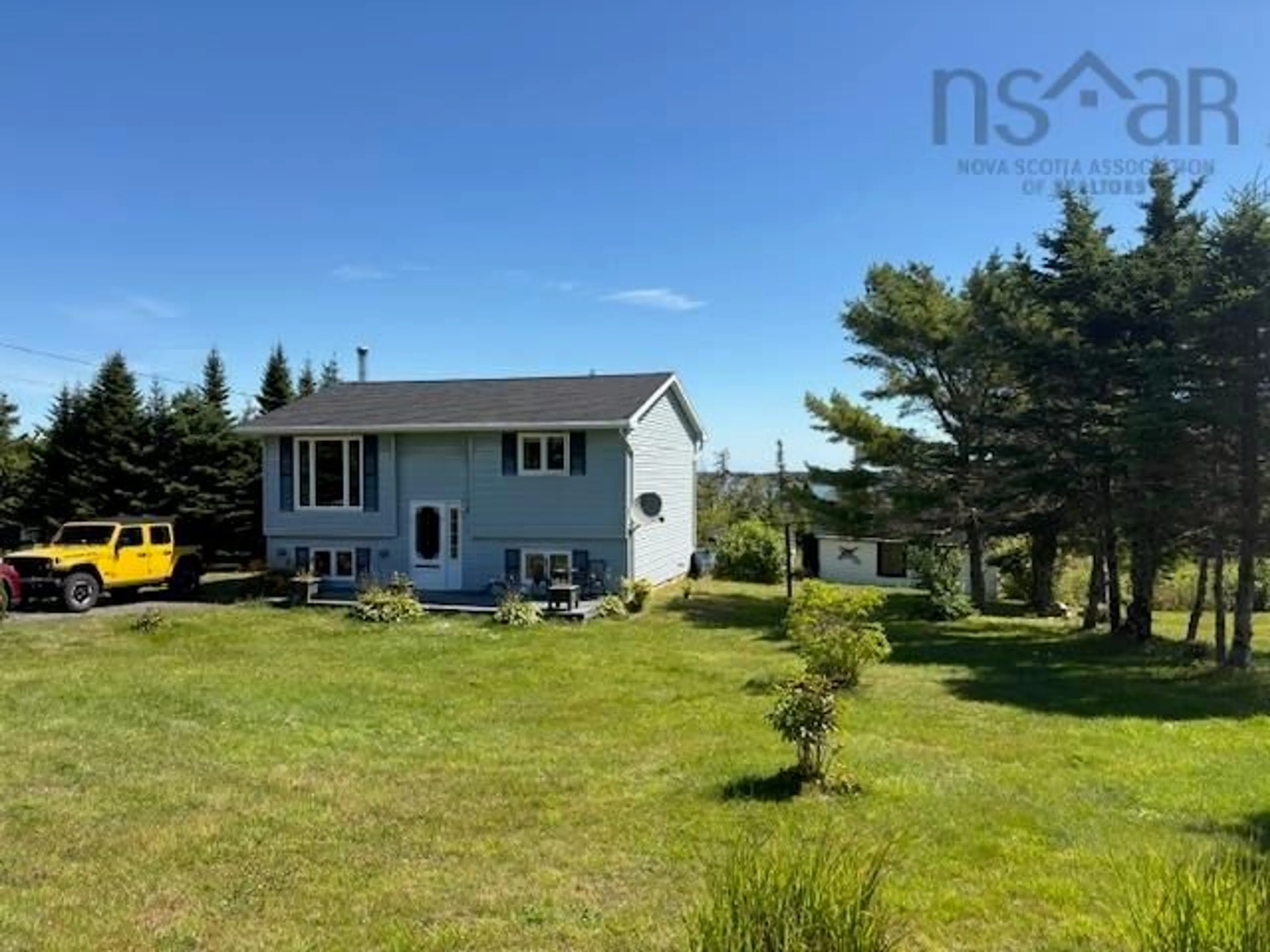 A pic from outside/outdoor area/front of a property/back of a property/a pic from drone, water/lake/river/ocean view for 167 Smiths Point Rd, East Quoddy Nova Scotia B0J 2R0