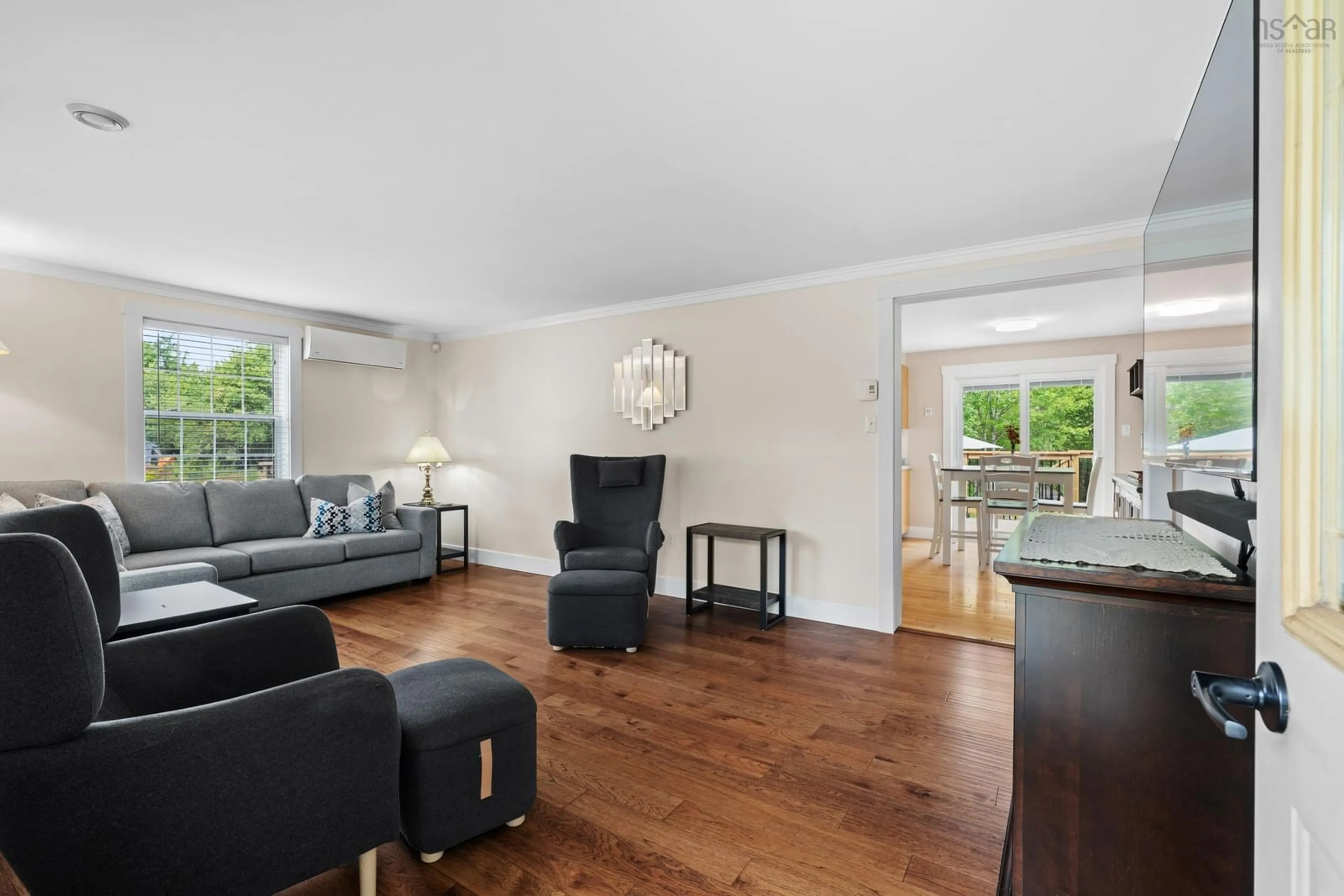 Living room with furniture, wood/laminate floor for 1703 Hammonds Plains Rd, Hammonds Plains Nova Scotia B4B 1P5