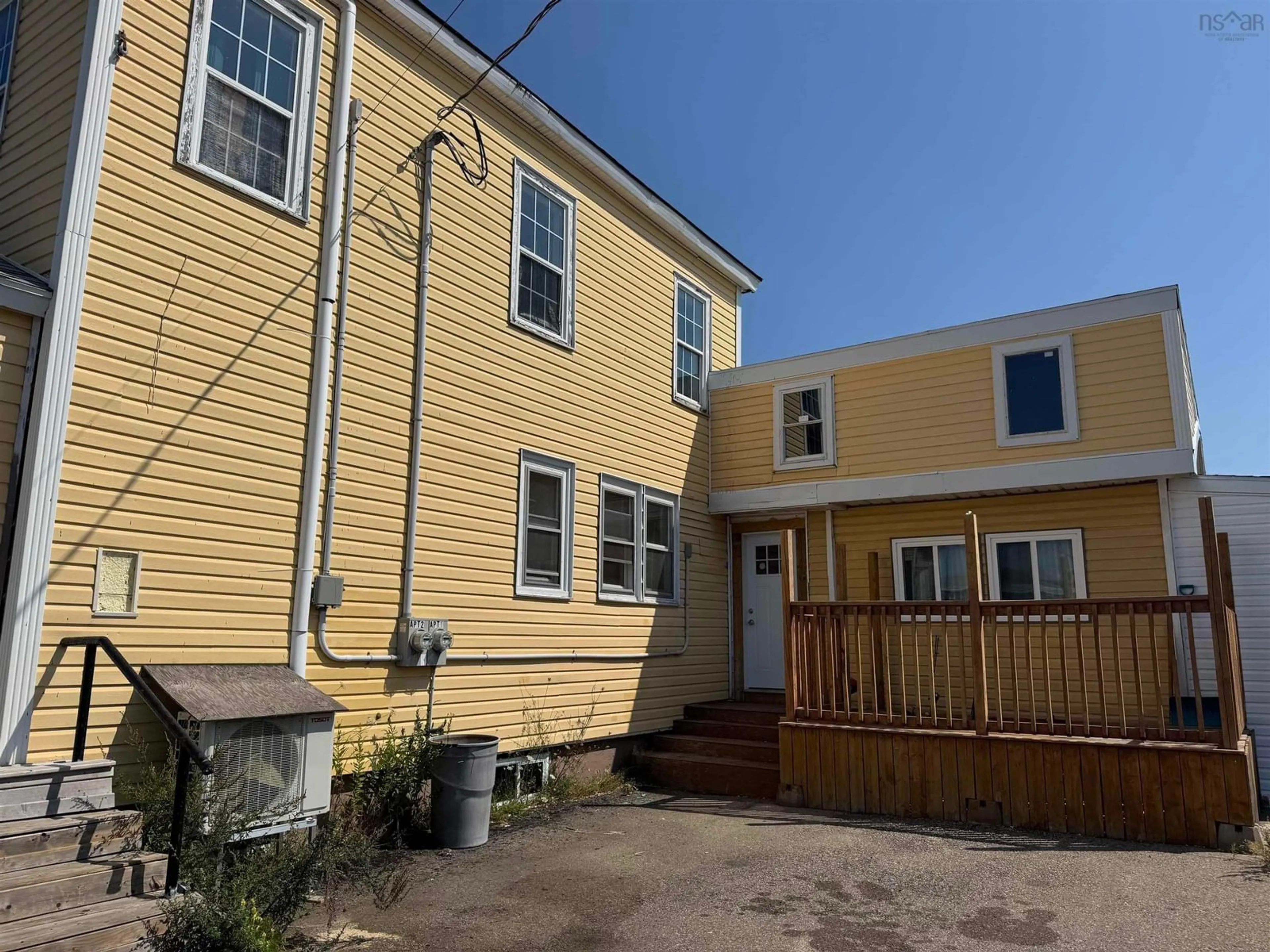 A pic from outside/outdoor area/front of a property/back of a property/a pic from drone, street for 334/326 Atlantic St, Sydney Mines Nova Scotia B1V 1X1