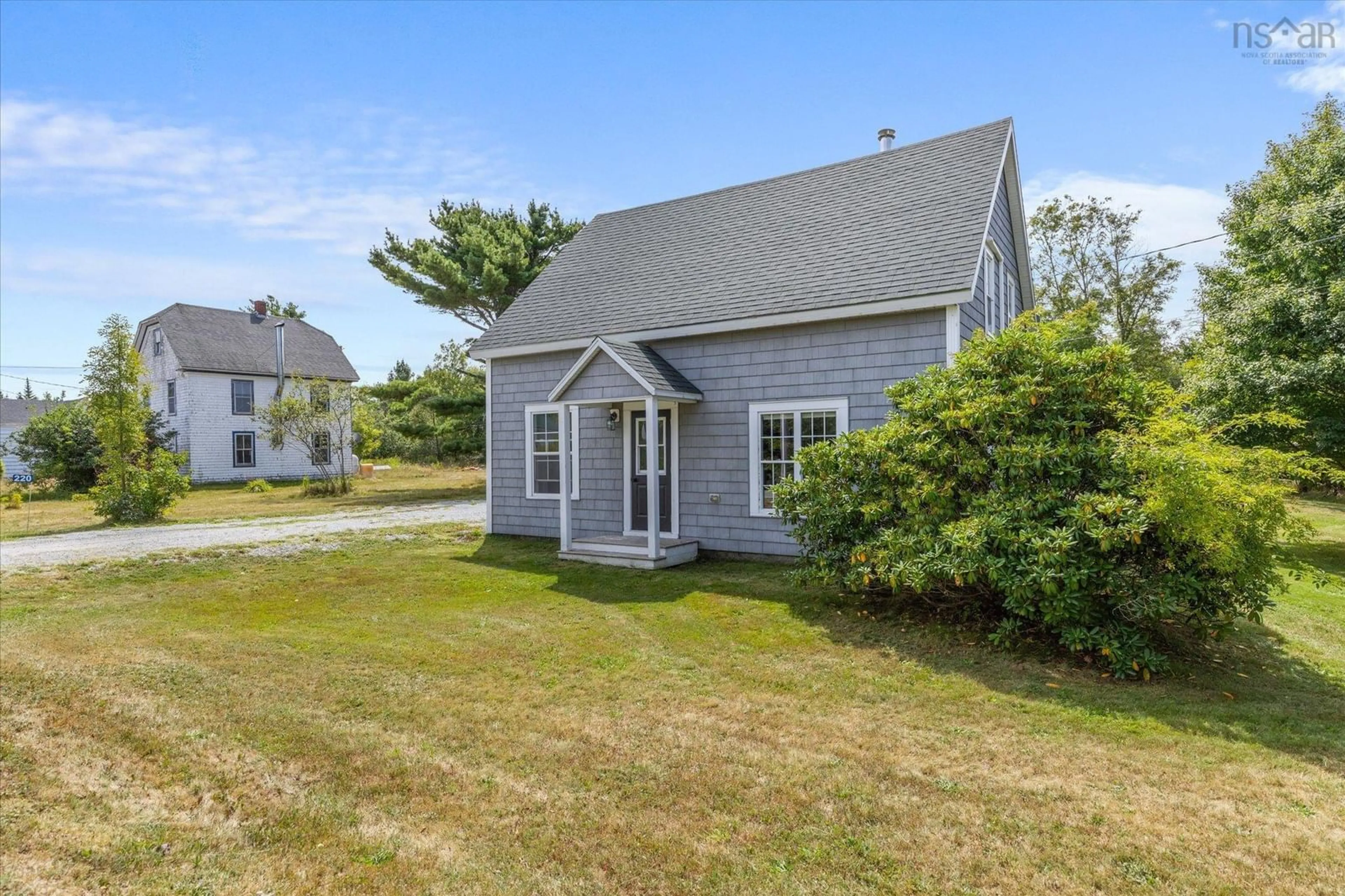 A pic from outside/outdoor area/front of a property/back of a property/a pic from drone, unknown for 220 Port Latour Rd, Port Clyde Nova Scotia B0W 2S0