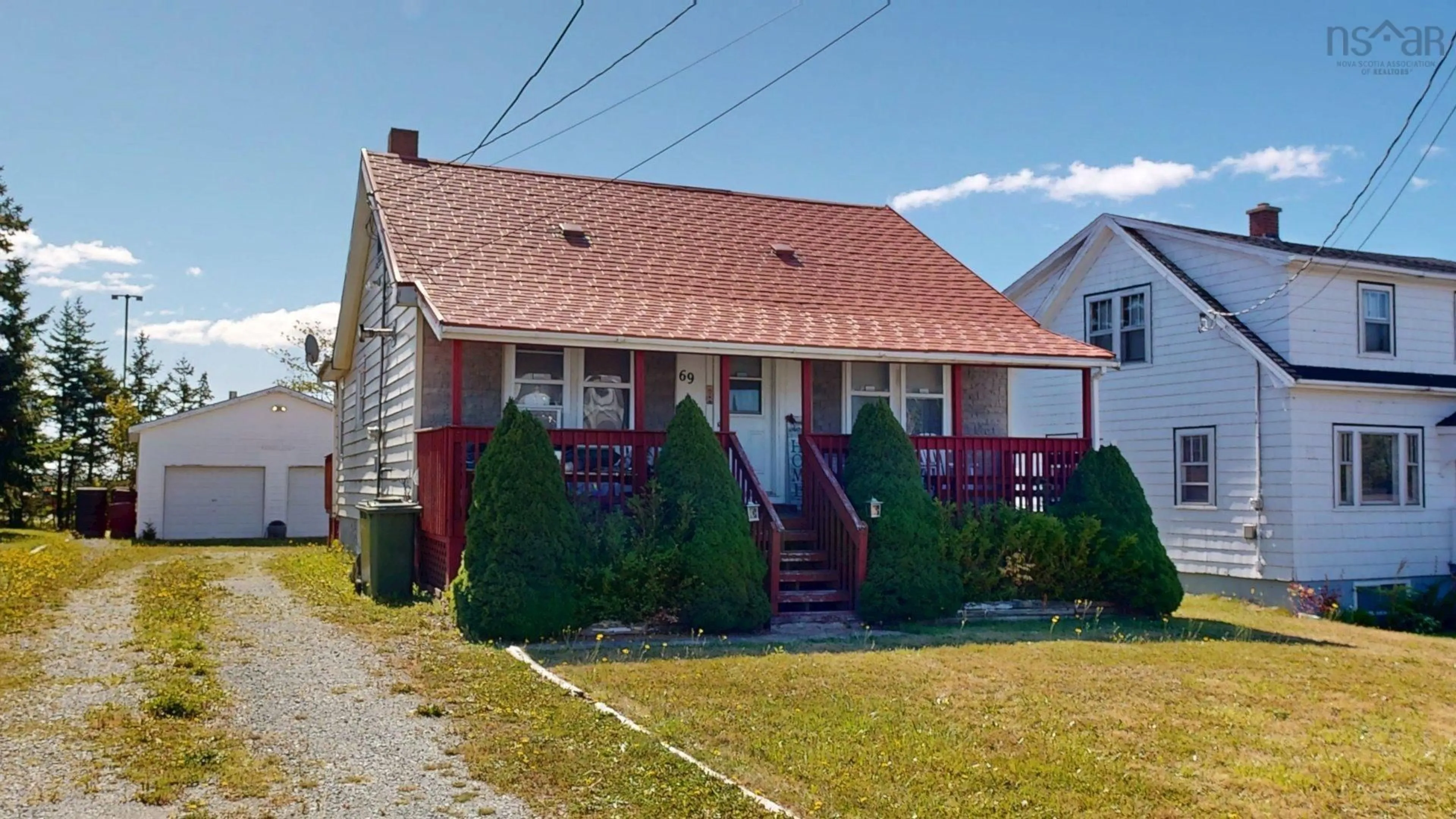 Home with vinyl exterior material, street for 69 Howard Avenue, Eastern Passage Nova Scotia B3G 1M4