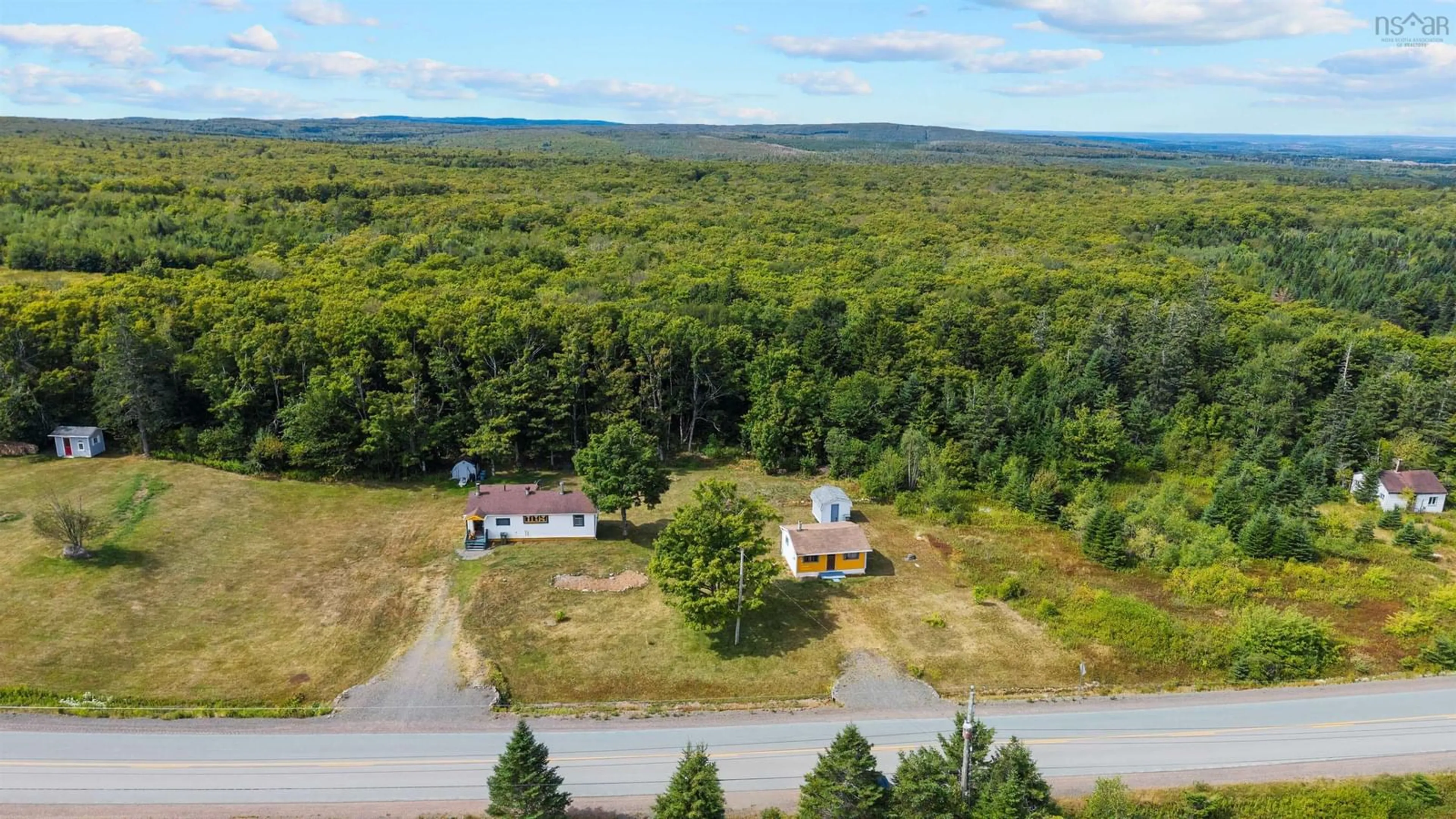 A pic from outside/outdoor area/front of a property/back of a property/a pic from drone, unknown for 7 & 23 Lynn Rd, East Mapleton Nova Scotia B0M 1W0