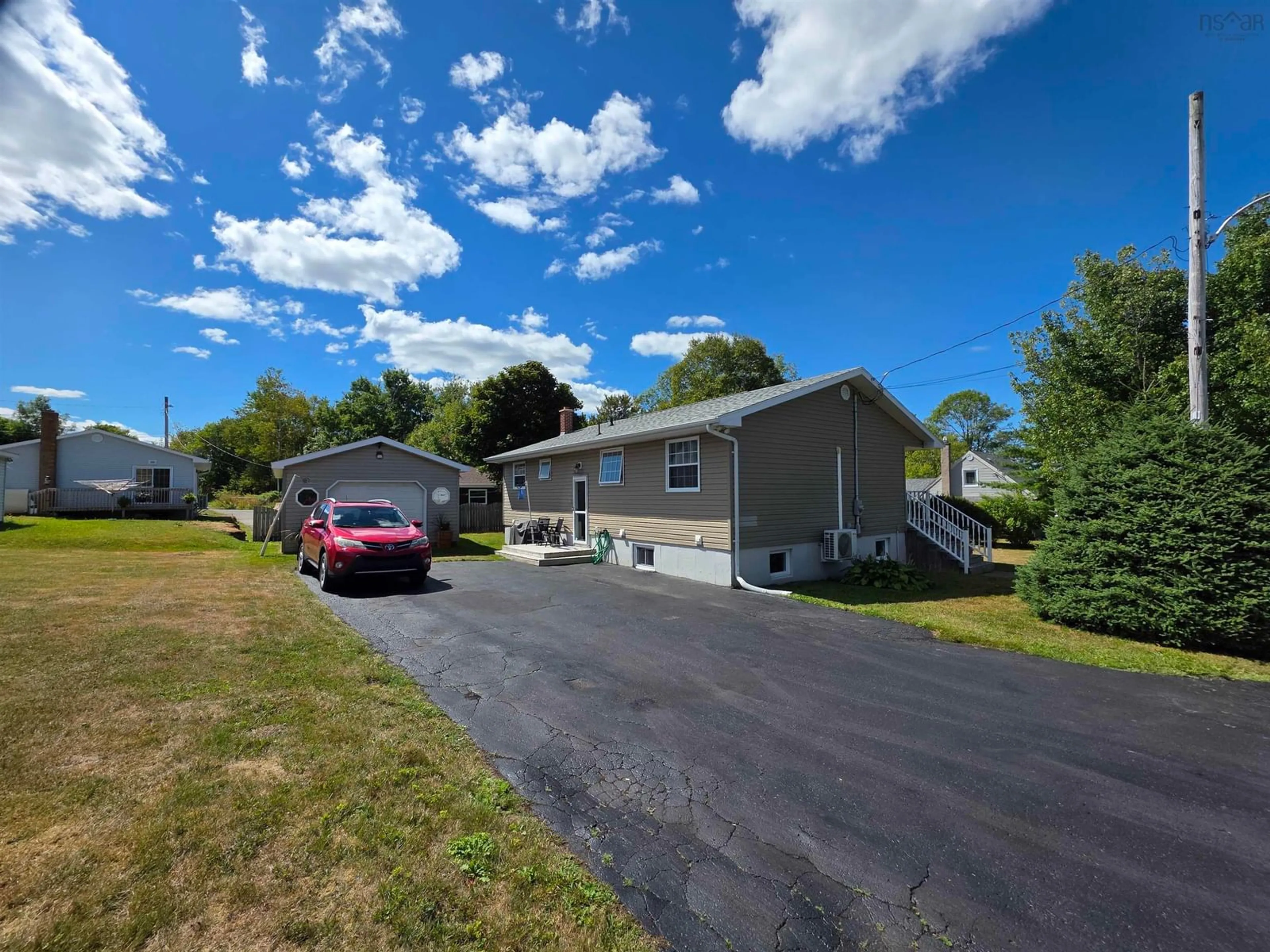 A pic from outside/outdoor area/front of a property/back of a property/a pic from drone, street for 25 Mahars Crt, Sydney Nova Scotia B1S 2B7