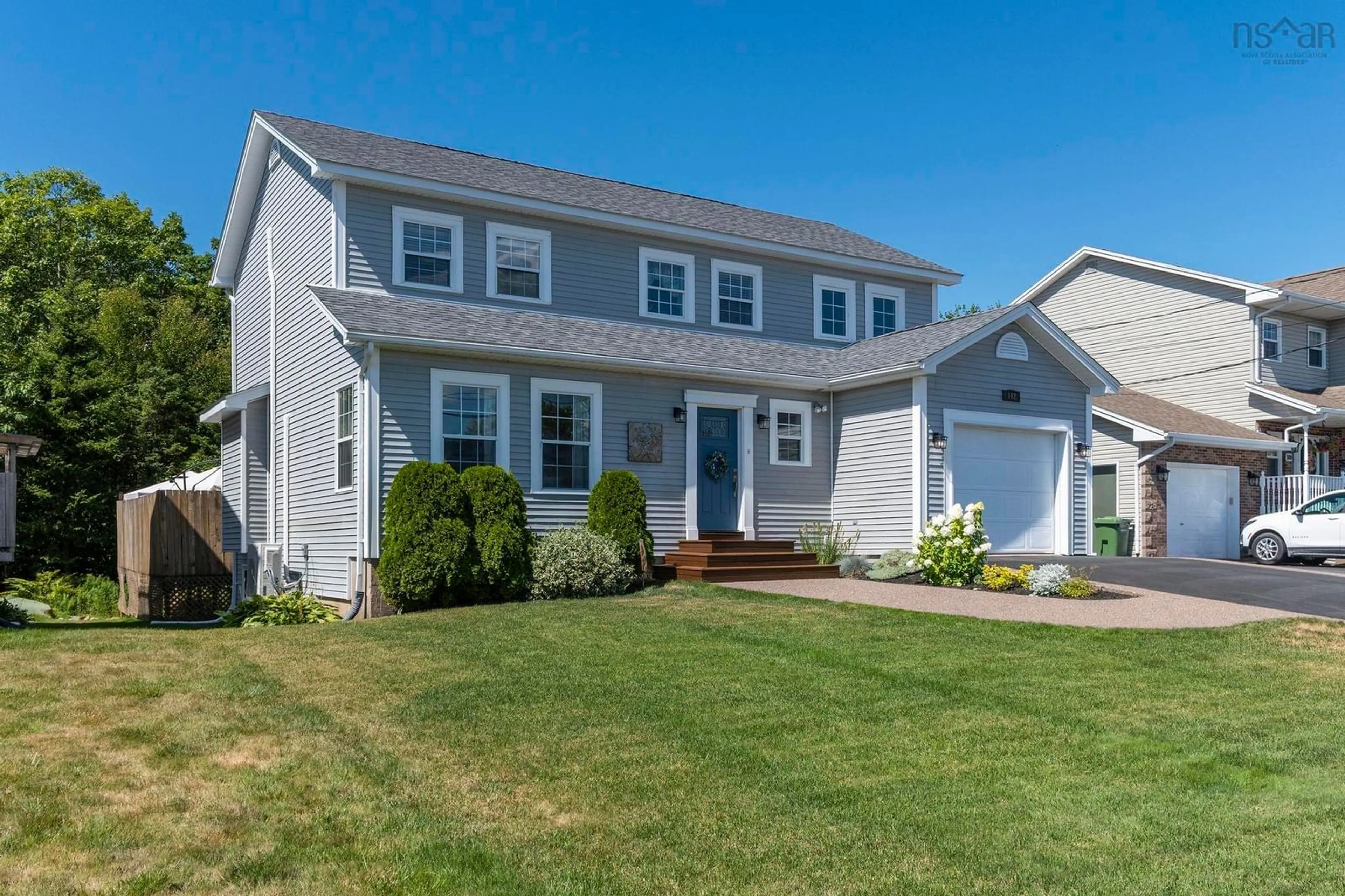 Home with vinyl exterior material, street for 102 Portland Estates Blvd, Woodlawn Nova Scotia B2W 6E5