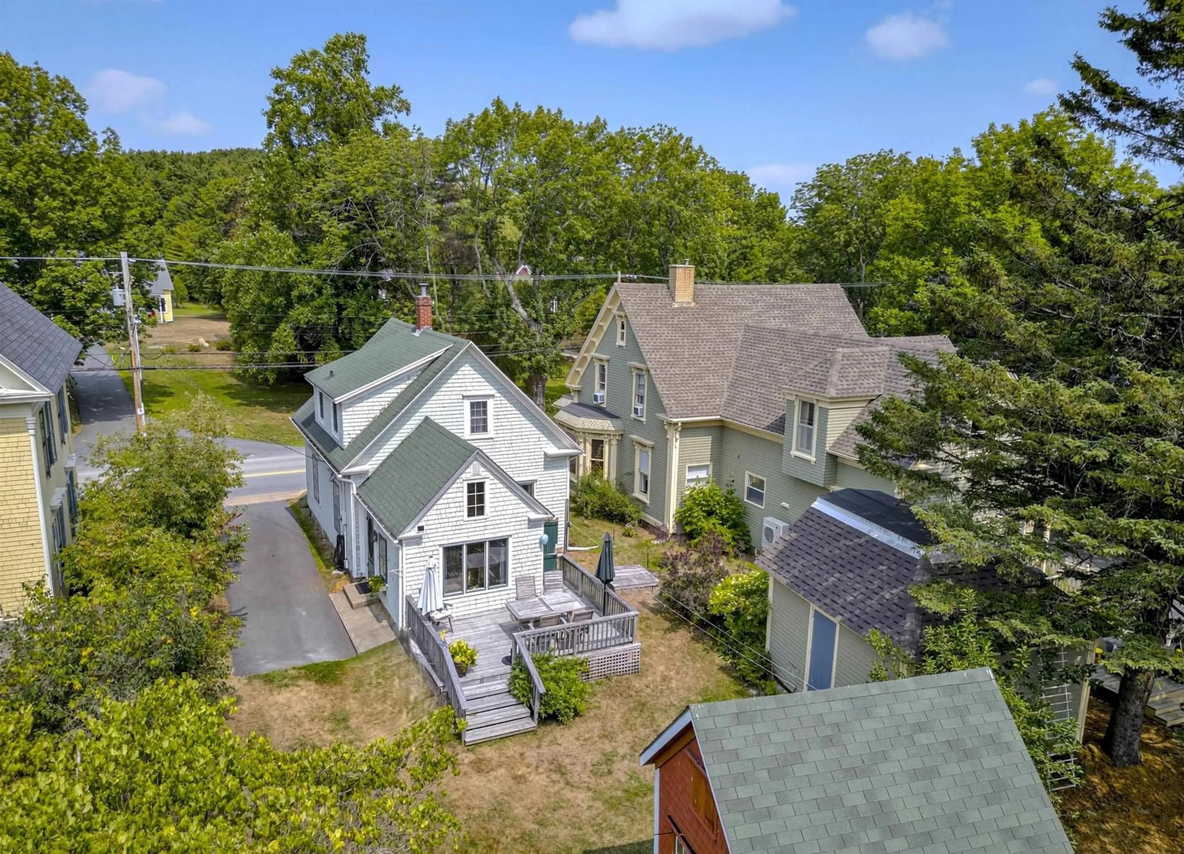A pic from outside/outdoor area/front of a property/back of a property/a pic from drone, street for 426 Main St, Mahone Bay Nova Scotia B0J 2E0