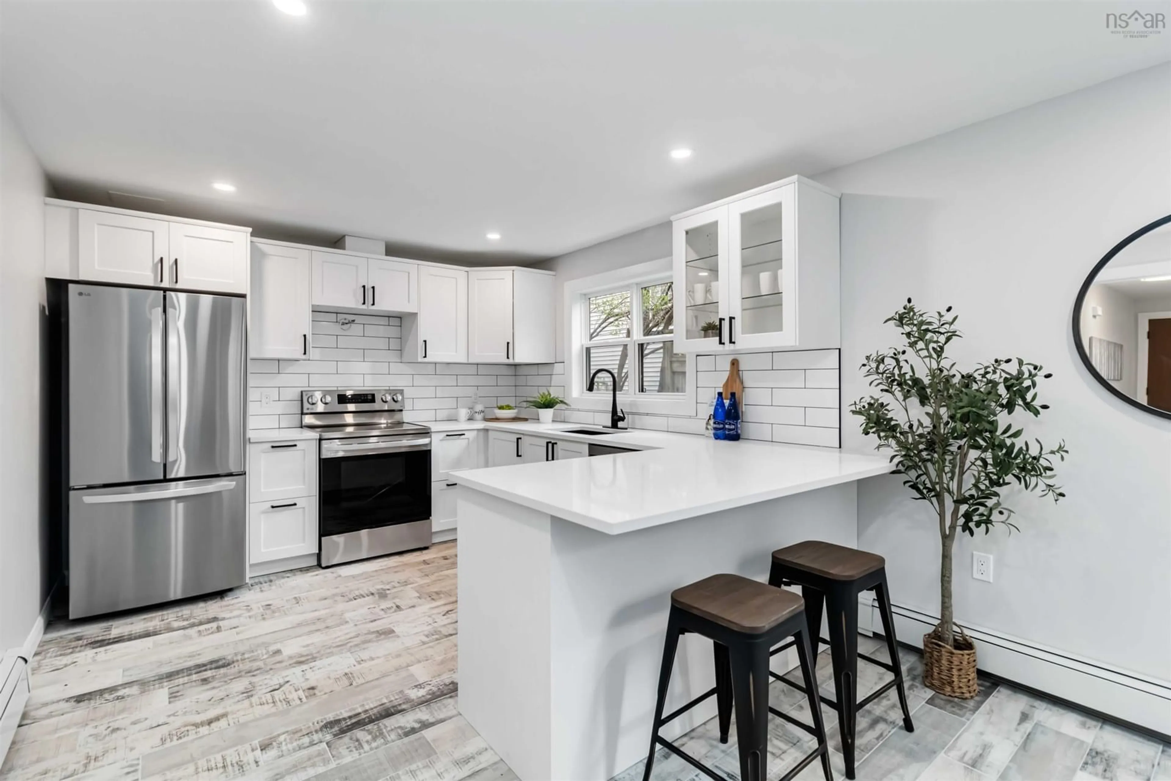 Open concept kitchen, ceramic/tile floor for 6266 Liverpool St, Halifax Nova Scotia B3L 1X8