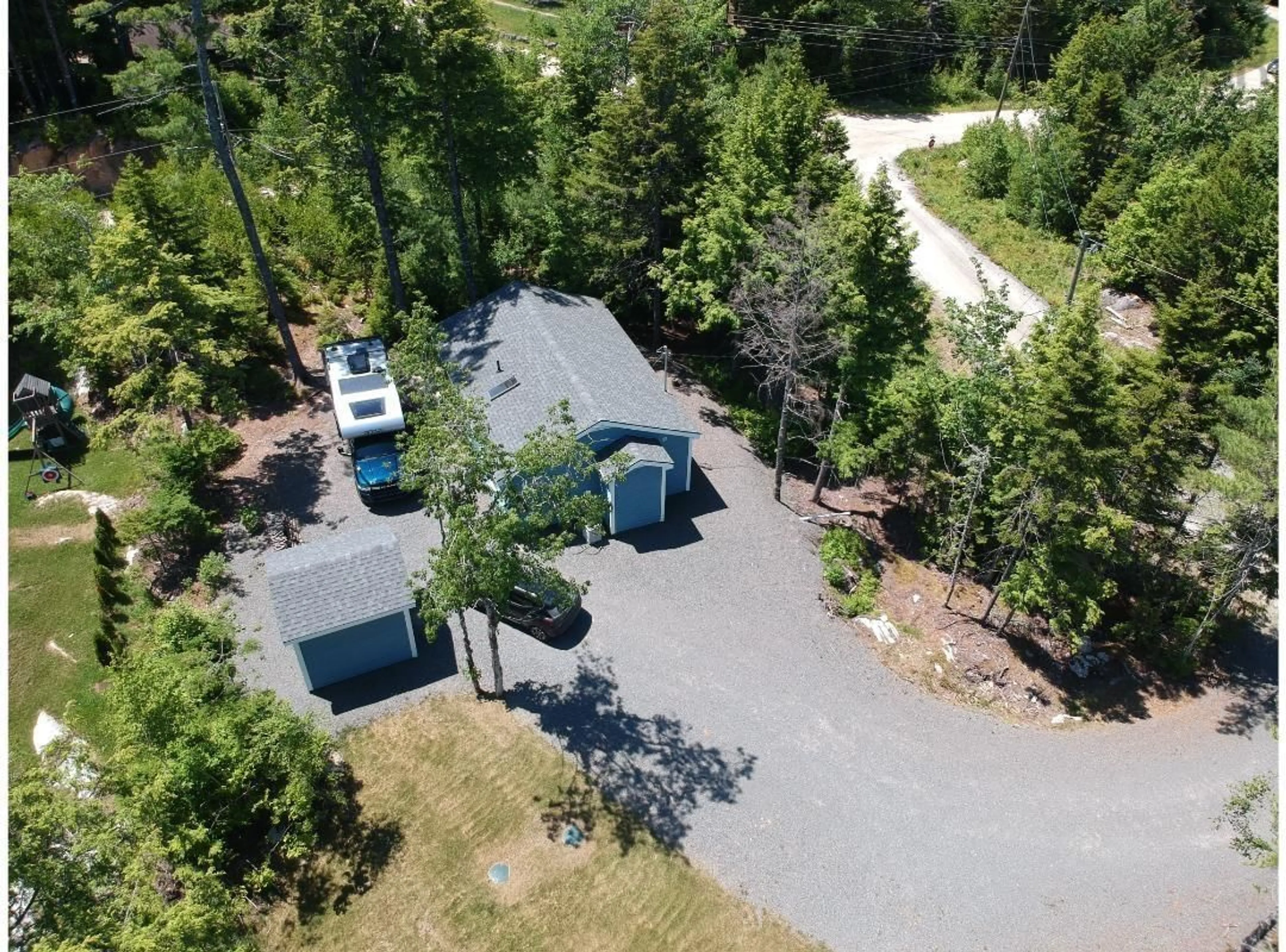 A pic from outside/outdoor area/front of a property/back of a property/a pic from drone, forest/trees view for 86 Sparrow Lane #12, Vaughan Nova Scotia B0N 2T0