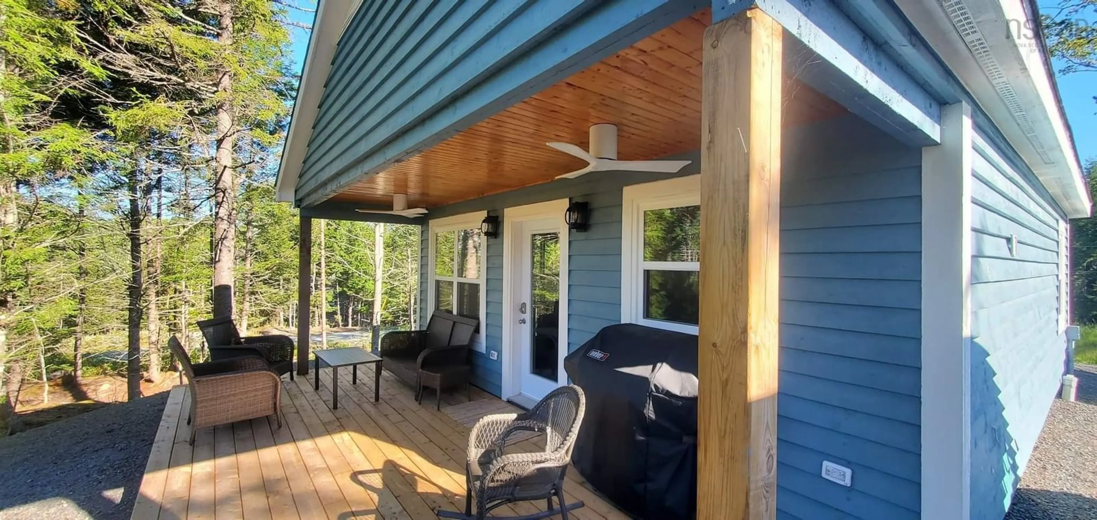 Patio, water/lake/river/ocean view for 86 Sparrow Lane #12, Vaughan Nova Scotia B0N 2T0