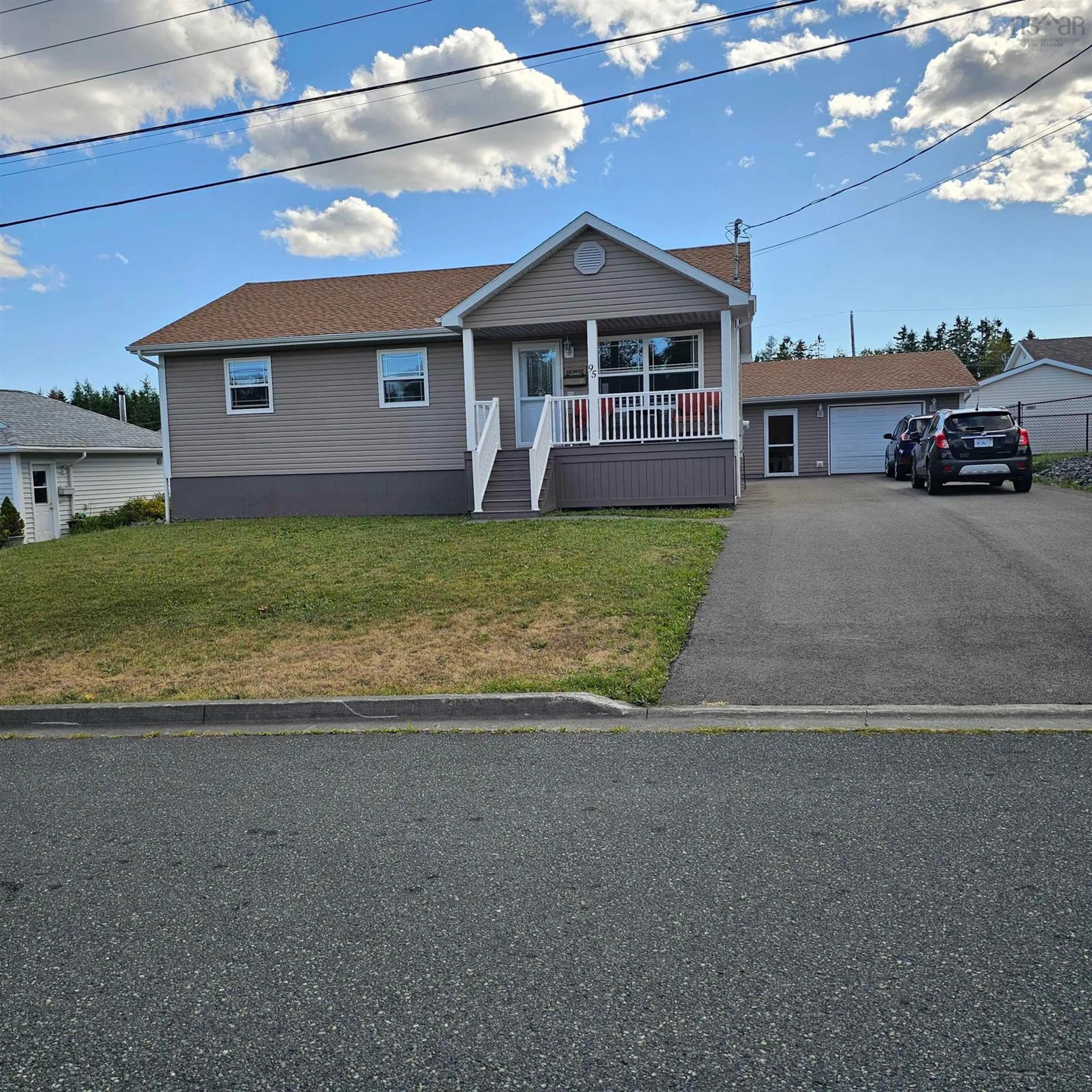Home with vinyl exterior material, street for 95 Valleyview Dr, Coxheath Nova Scotia B1R 2M1