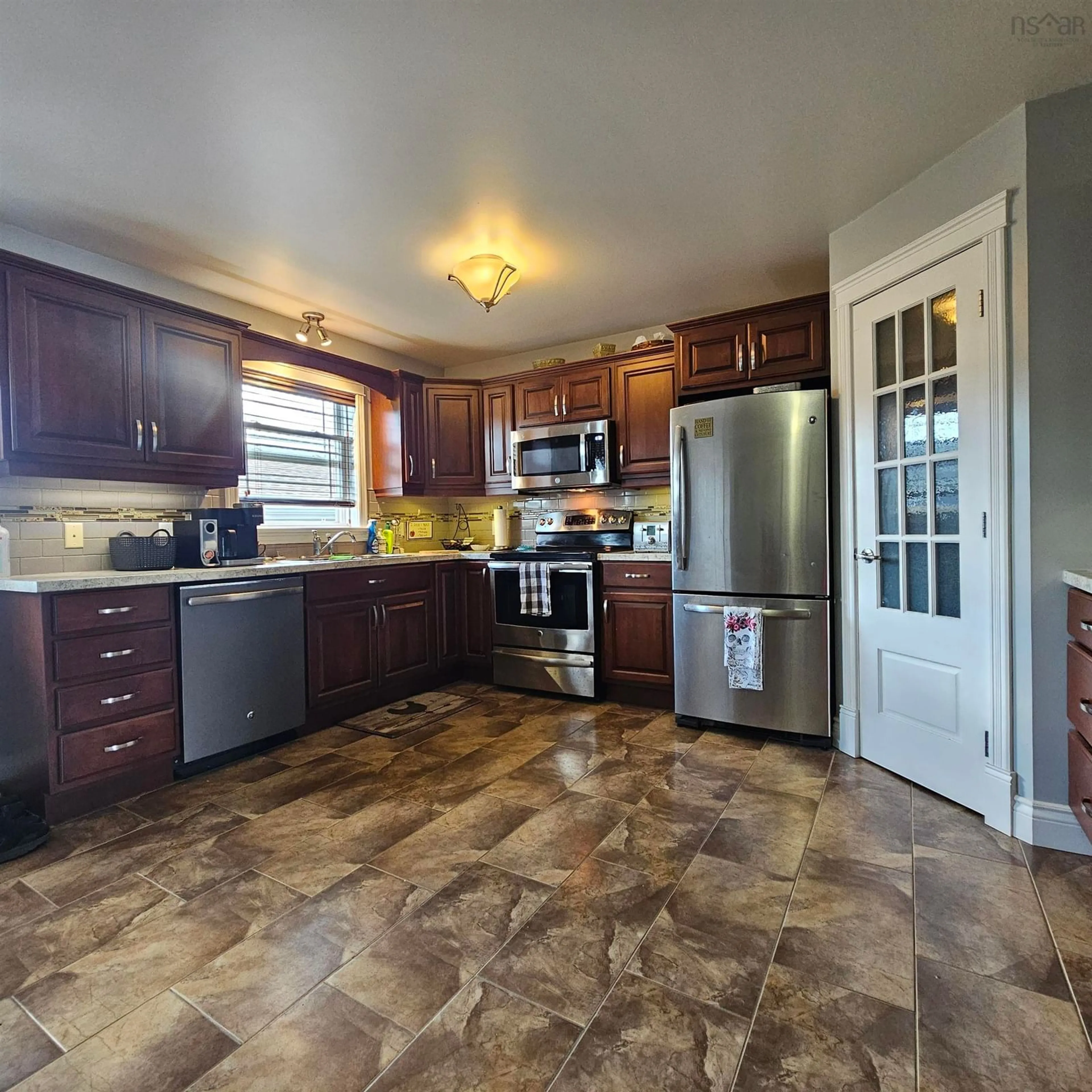 Open concept kitchen, ceramic/tile floor for 95 Valleyview Dr, Coxheath Nova Scotia B1R 2M1
