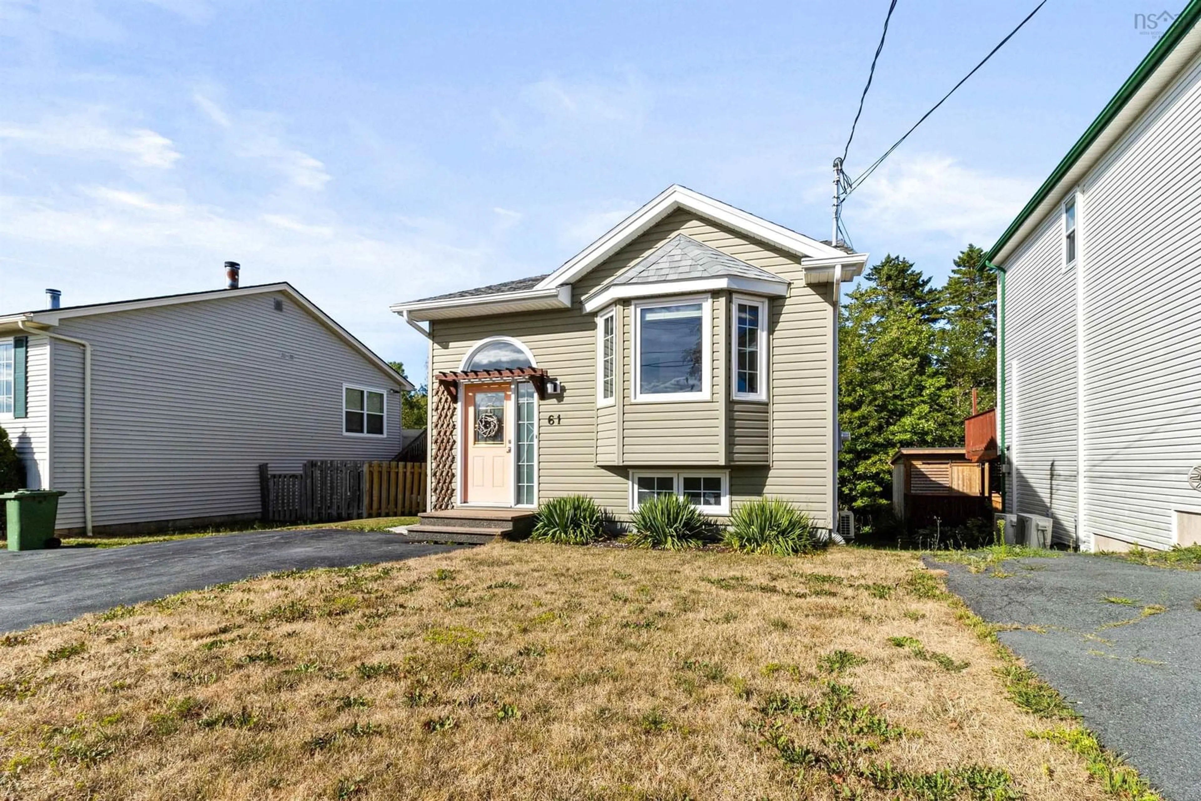 Home with vinyl exterior material, street for 61 Taleen Dr, Lower Sackville Nova Scotia B4C 4A5