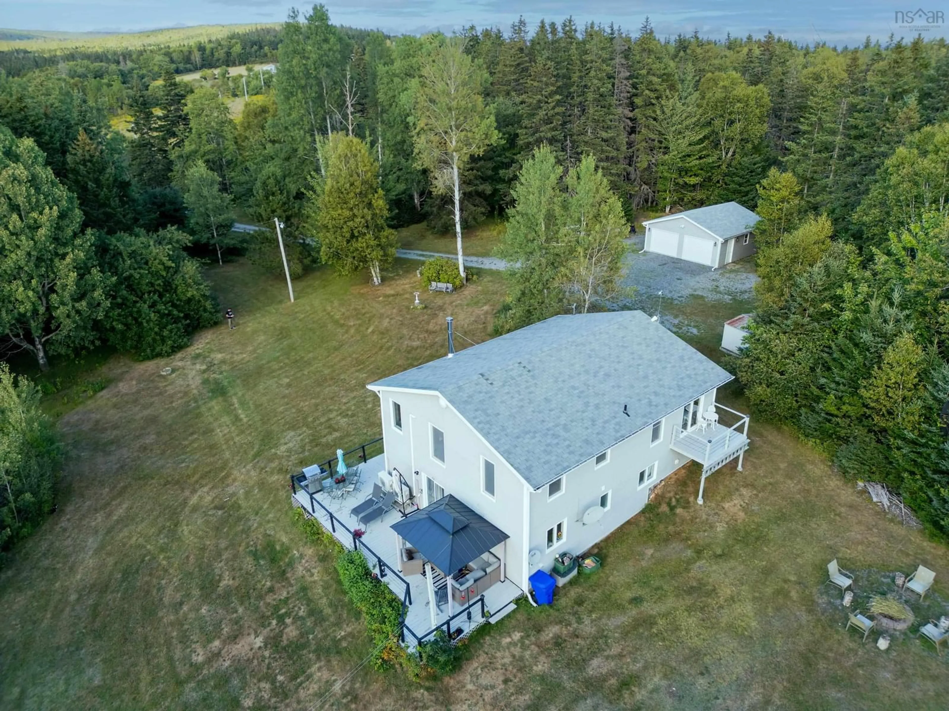 A pic from outside/outdoor area/front of a property/back of a property/a pic from drone, building for 5161 Kempt Head Road  South Side Boularderie Rd, Kempt Head Nova Scotia B1Y 2P1