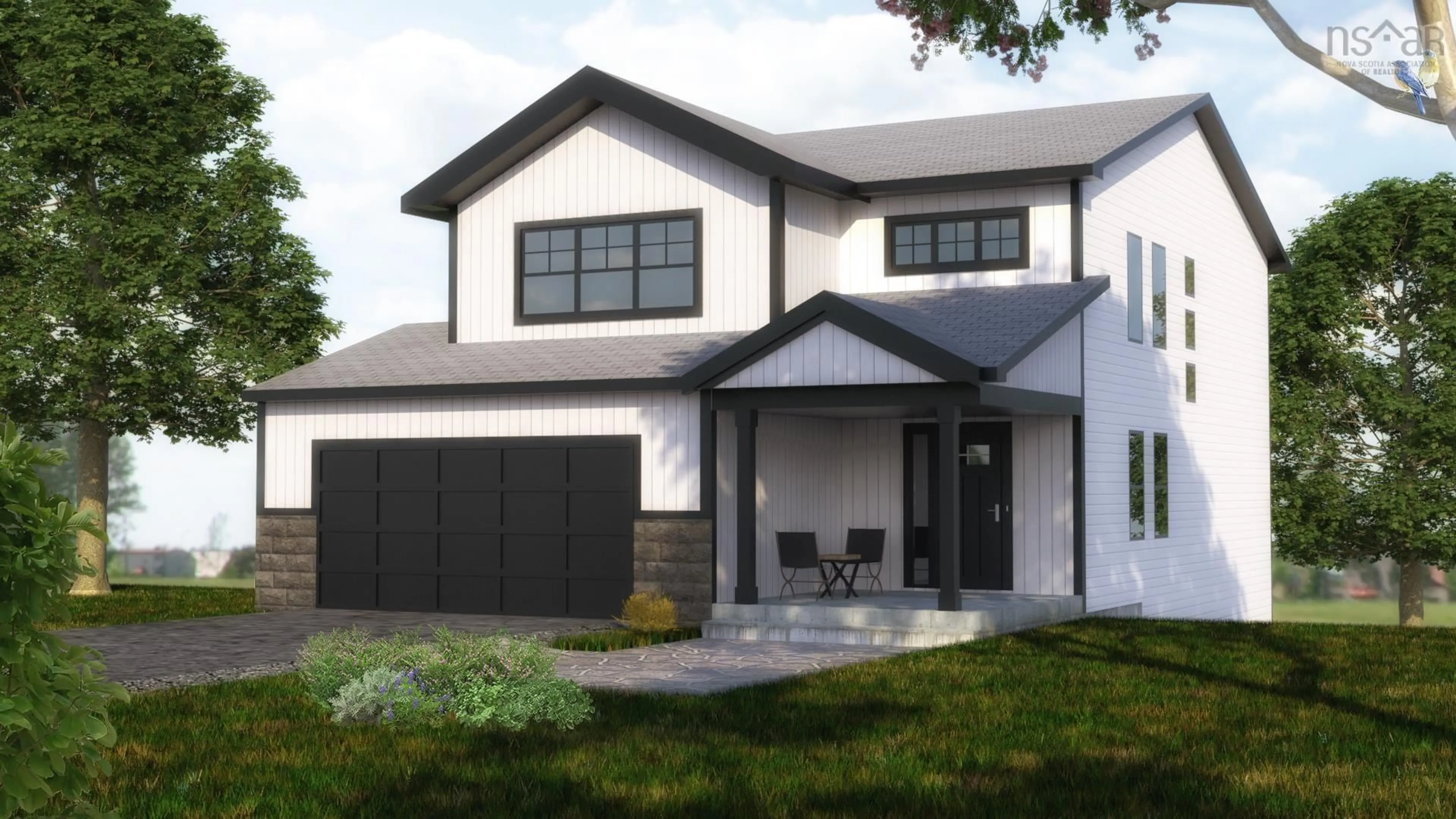 Home with vinyl exterior material, street for 5010 Zaffre Dr, Middle Sackville Nova Scotia B4E 0X3
