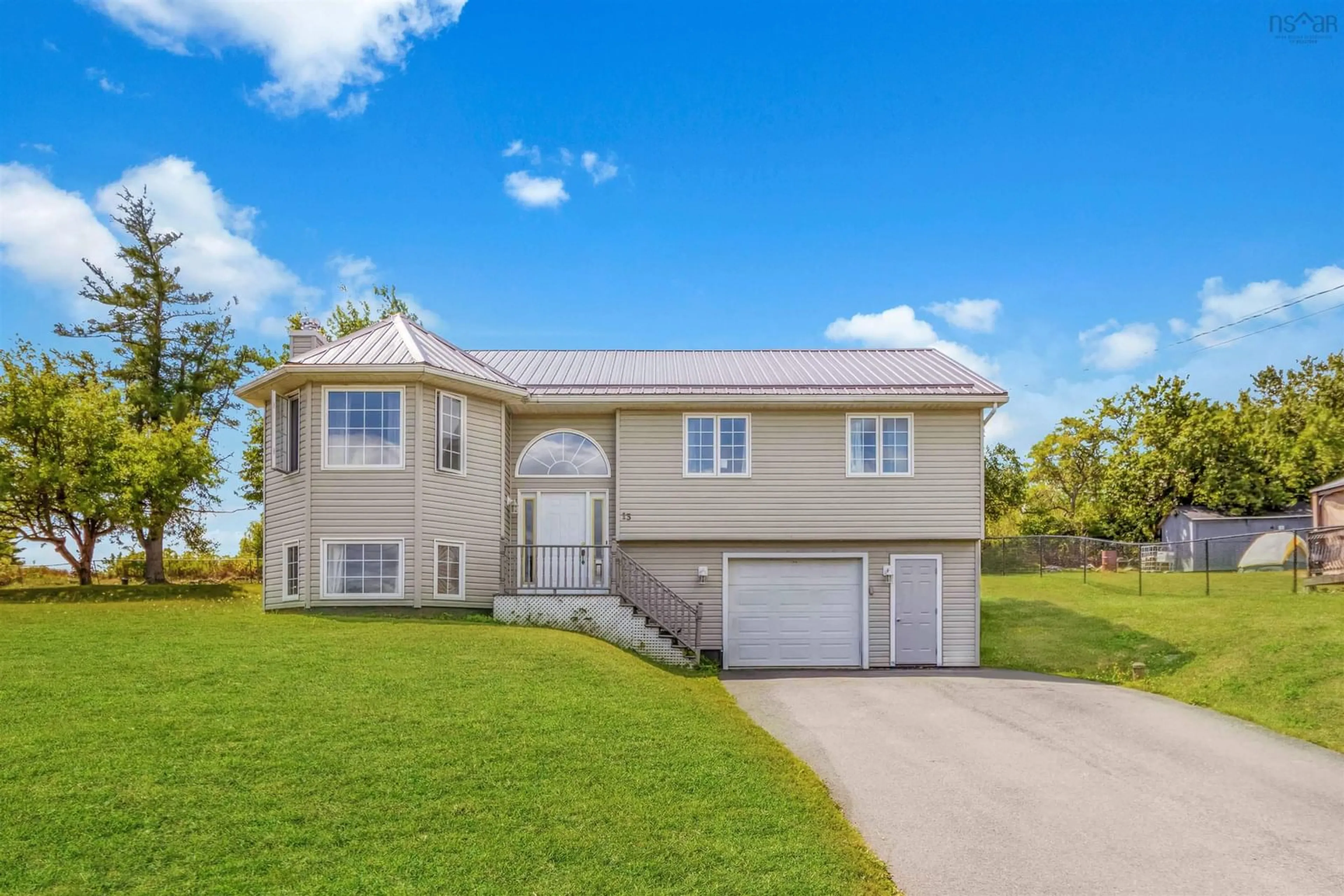 Home with vinyl exterior material, street for 13 First Ave, Upper Sackville Nova Scotia B4E 3B5