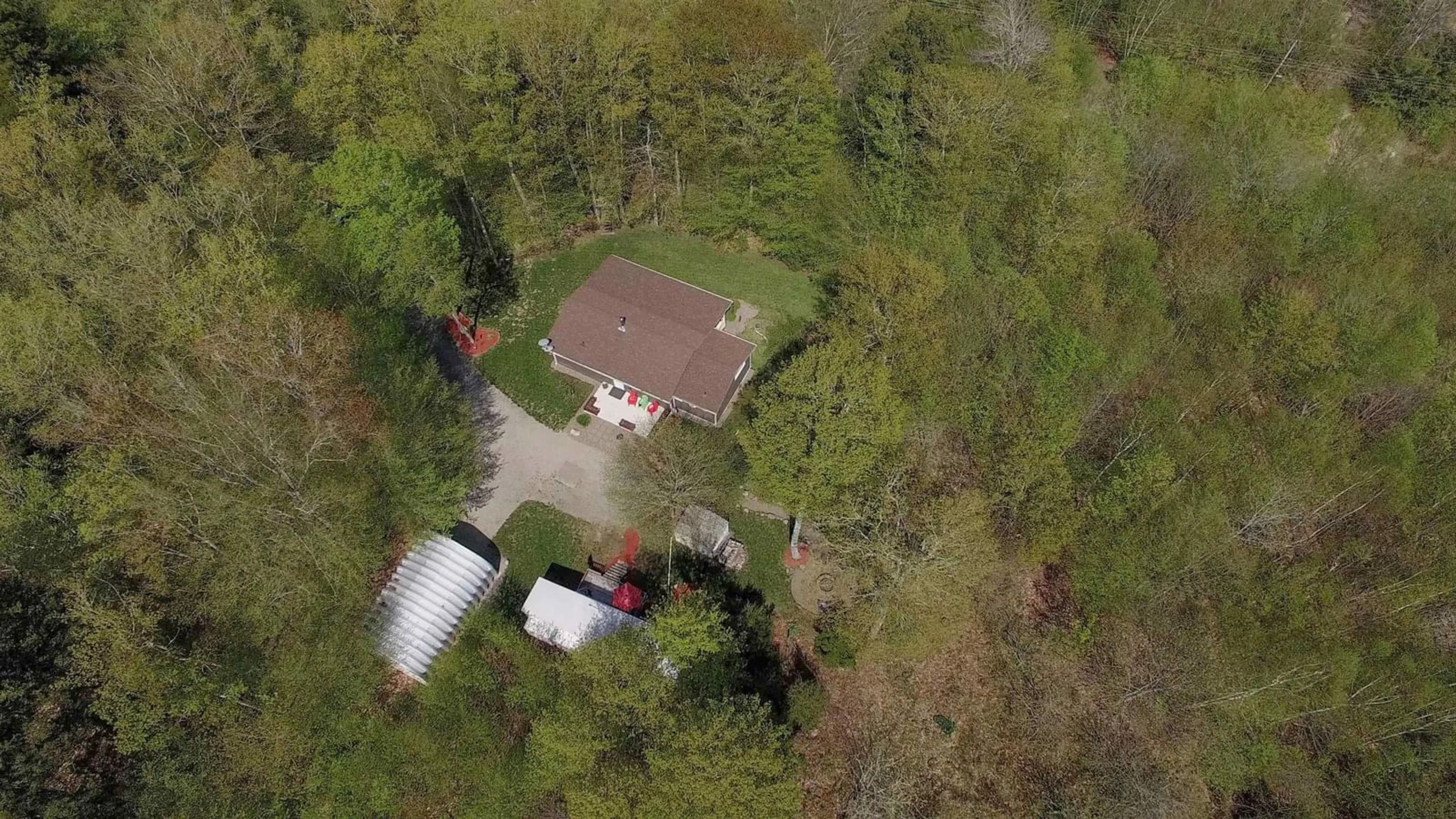 A pic from outside/outdoor area/front of a property/back of a property/a pic from drone, street for 642 High Landing Rd, Parkdale Nova Scotia B0R 1A0
