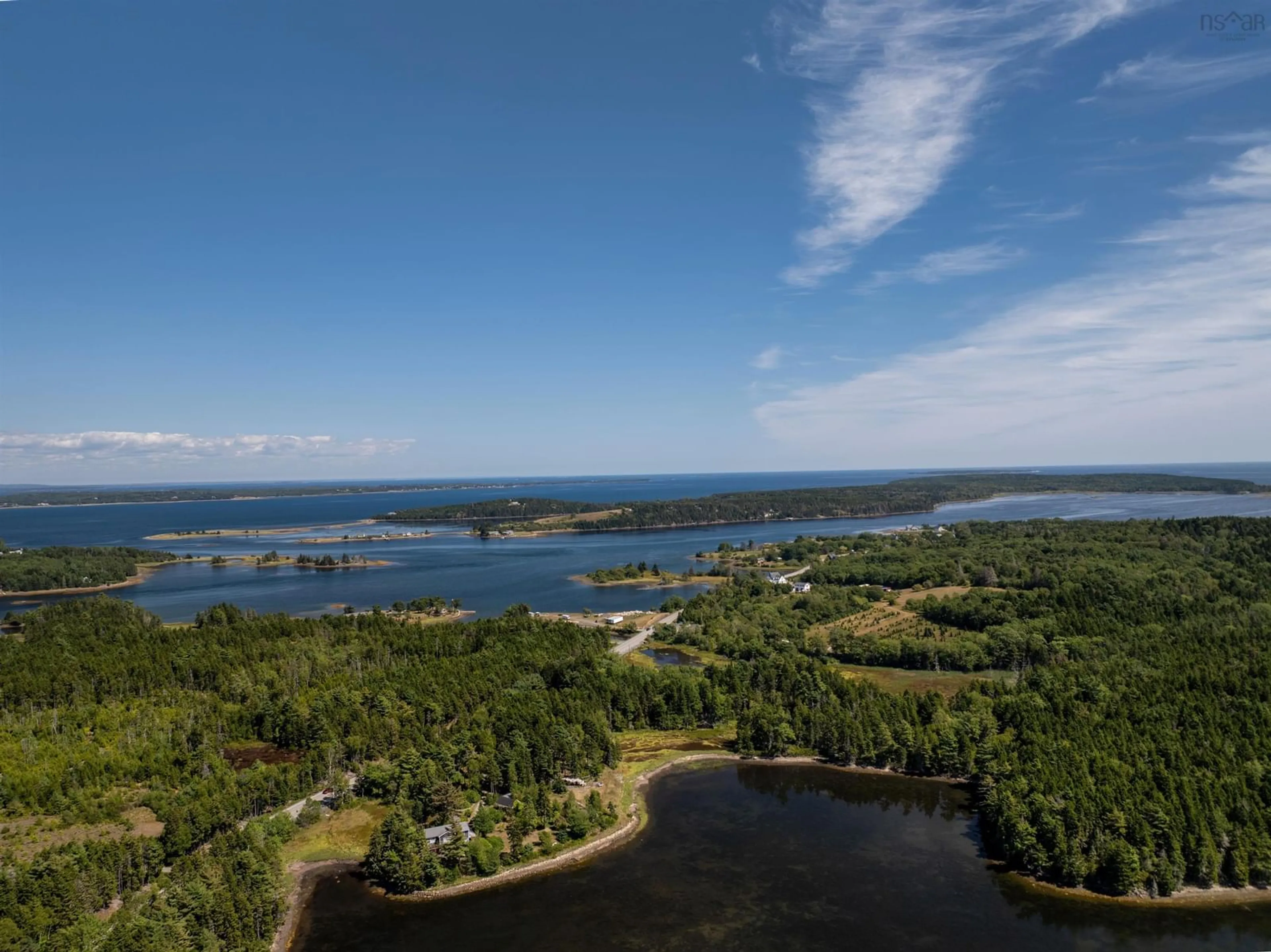 A pic from outside/outdoor area/front of a property/back of a property/a pic from drone, water/lake/river/ocean view for 2262 Highway 332, Bayport Nova Scotia B0J 2C0