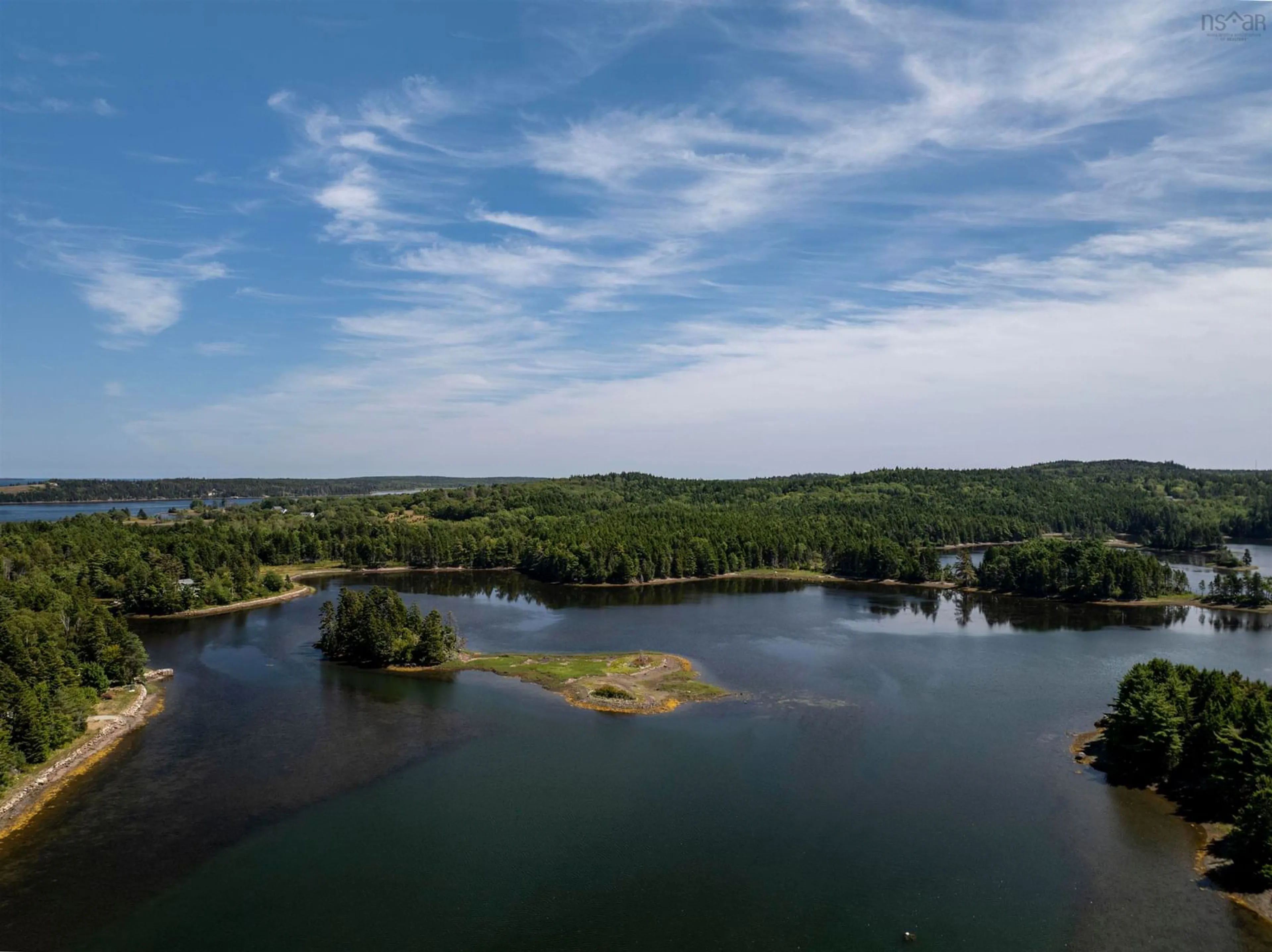 A pic from outside/outdoor area/front of a property/back of a property/a pic from drone, water/lake/river/ocean view for 2262 Highway 332, Bayport Nova Scotia B0J 2C0