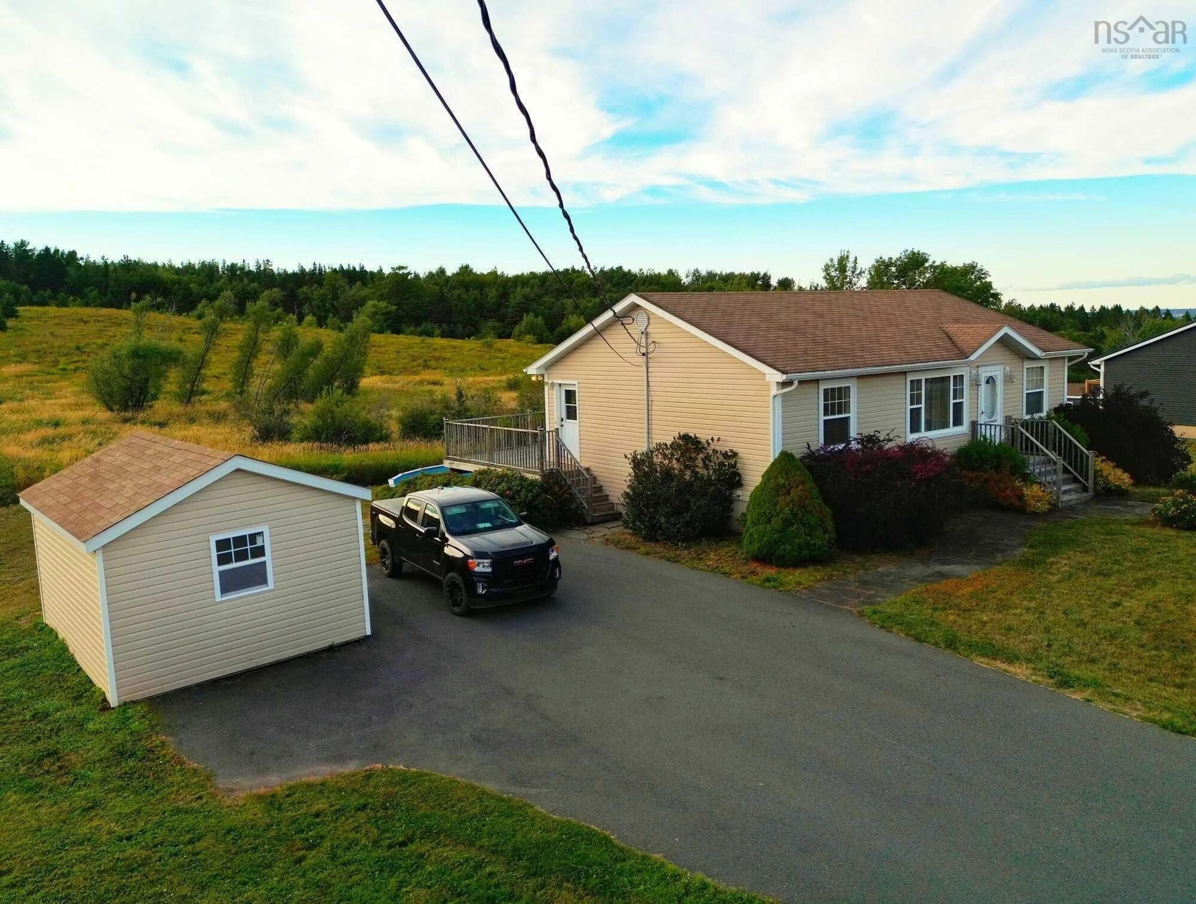 A pic from outside/outdoor area/front of a property/back of a property/a pic from drone, unknown for 228 Green Hill Rd, Alma Nova Scotia B0K 2A0