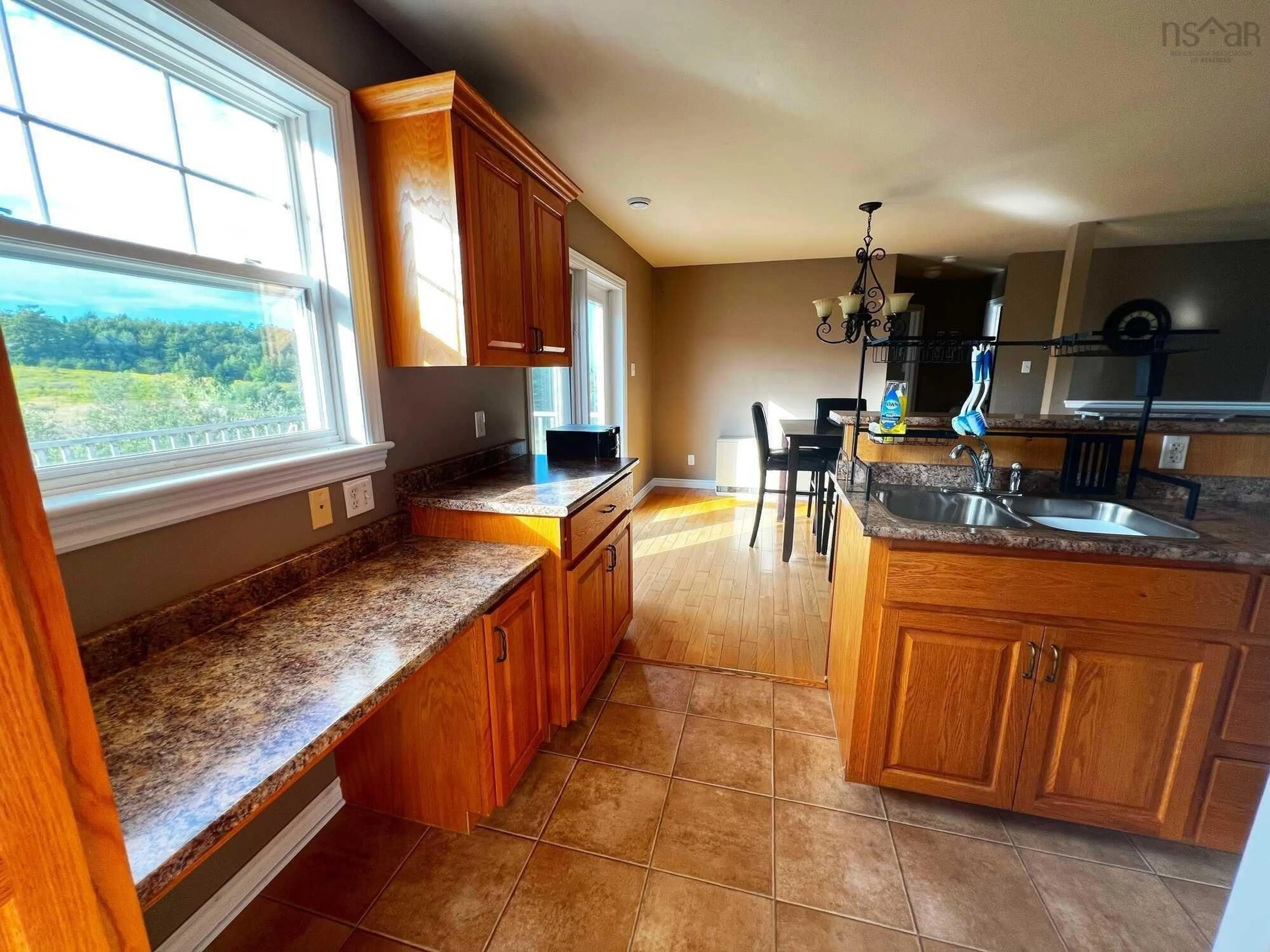Open concept kitchen, ceramic/tile floor for 228 Green Hill Rd, Alma Nova Scotia B0K 2A0