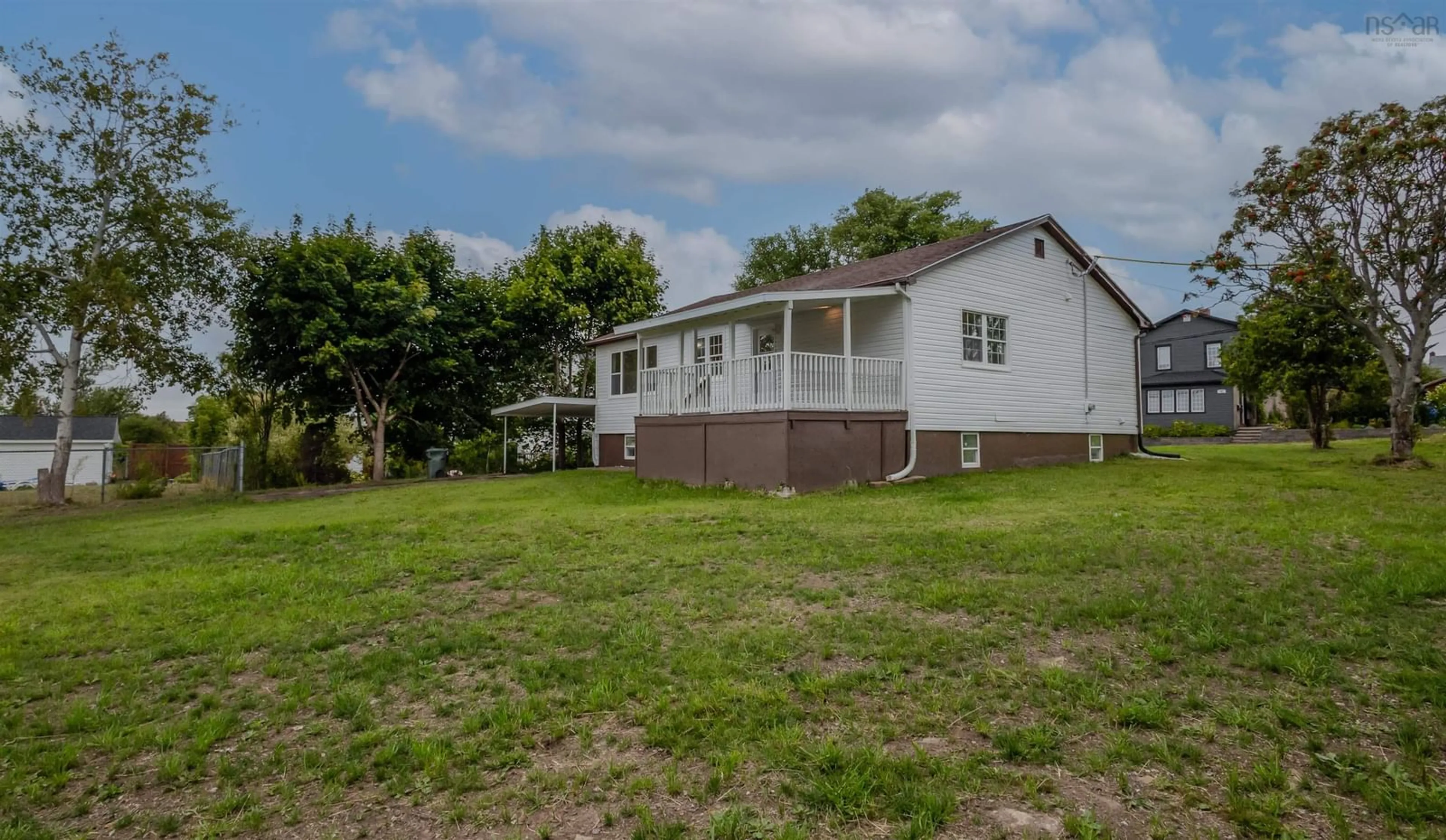 A pic from outside/outdoor area/front of a property/back of a property/a pic from drone, water/lake/river/ocean view for 46 Catherine St, Sydney Nova Scotia B1N 2W1