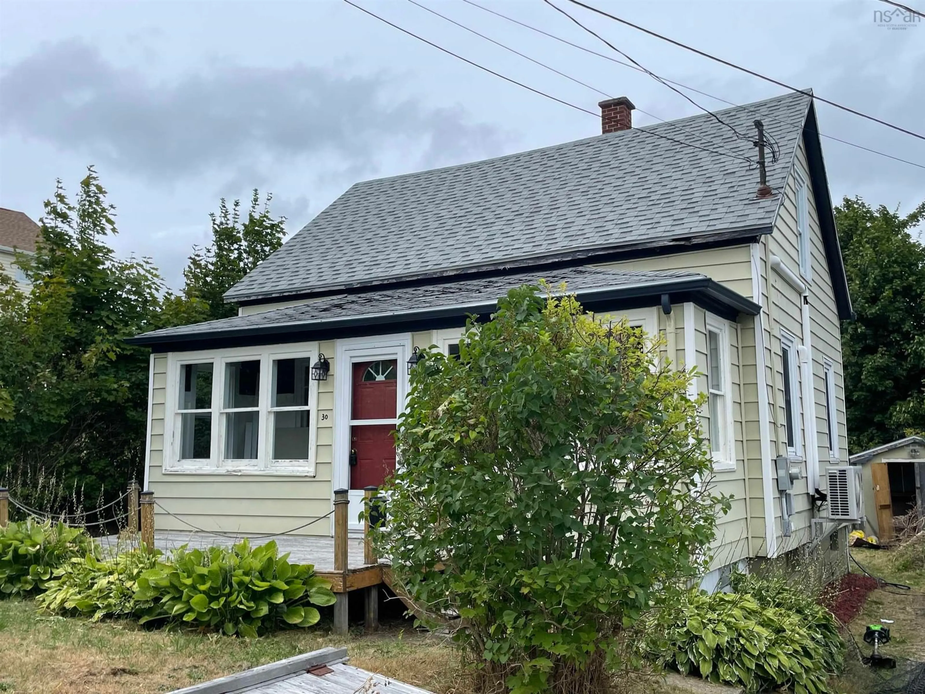 Home with vinyl exterior material, street for 30 Monteith Ave, Westmount Nova Scotia B1R 1K4