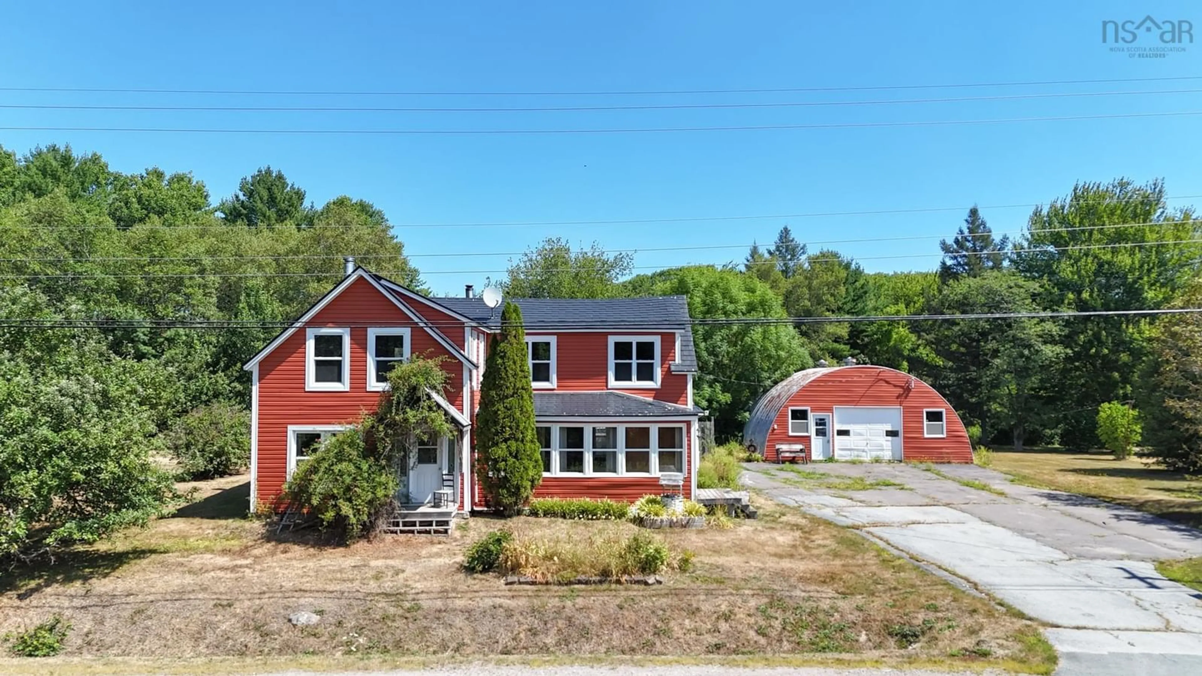 A pic from outside/outdoor area/front of a property/back of a property/a pic from drone, street for 10524 Highway 8, Harmony Mills Nova Scotia B0T 1B0