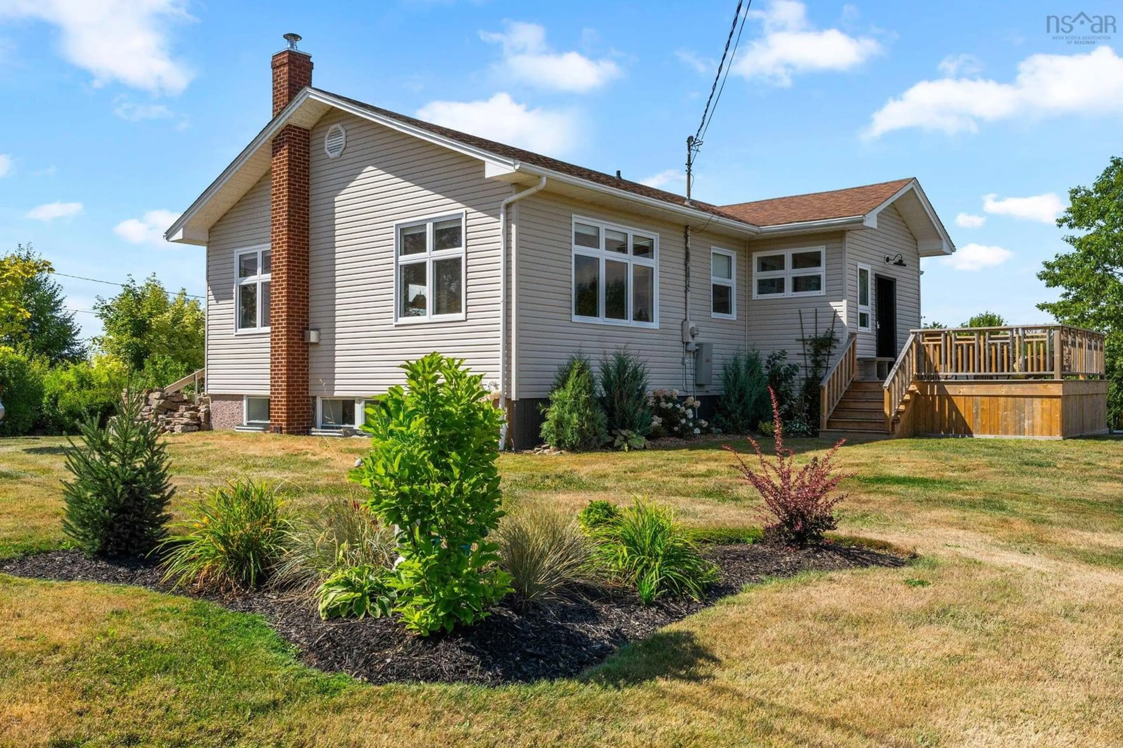 Home with vinyl exterior material, street for 22 Beechview Dr, Chester Nova Scotia B0J 1J0
