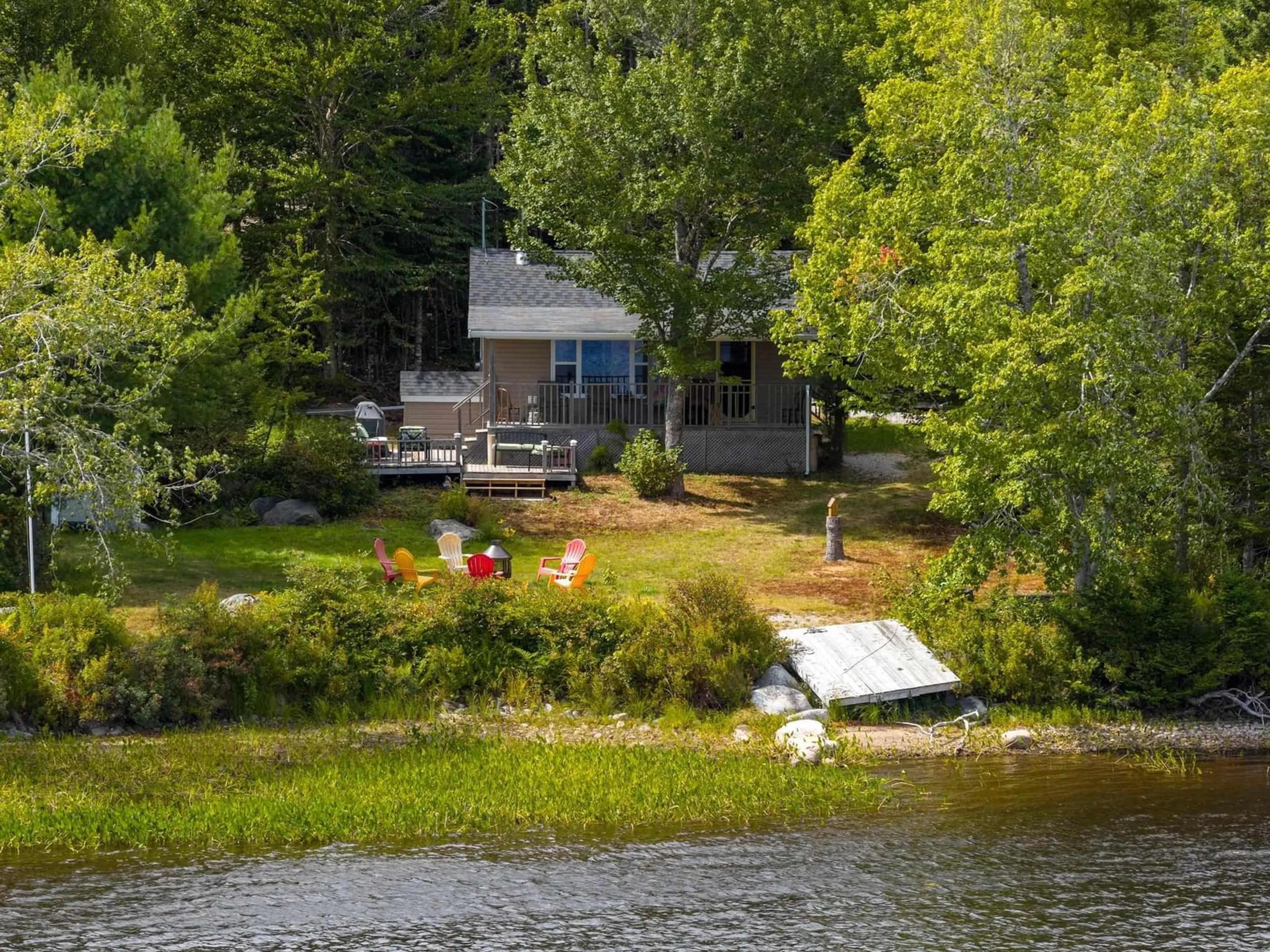 A pic from outside/outdoor area/front of a property/back of a property/a pic from drone, water/lake/river/ocean view for 351 Sherwood Forest Rd, Sherwood Nova Scotia B0J 1J0