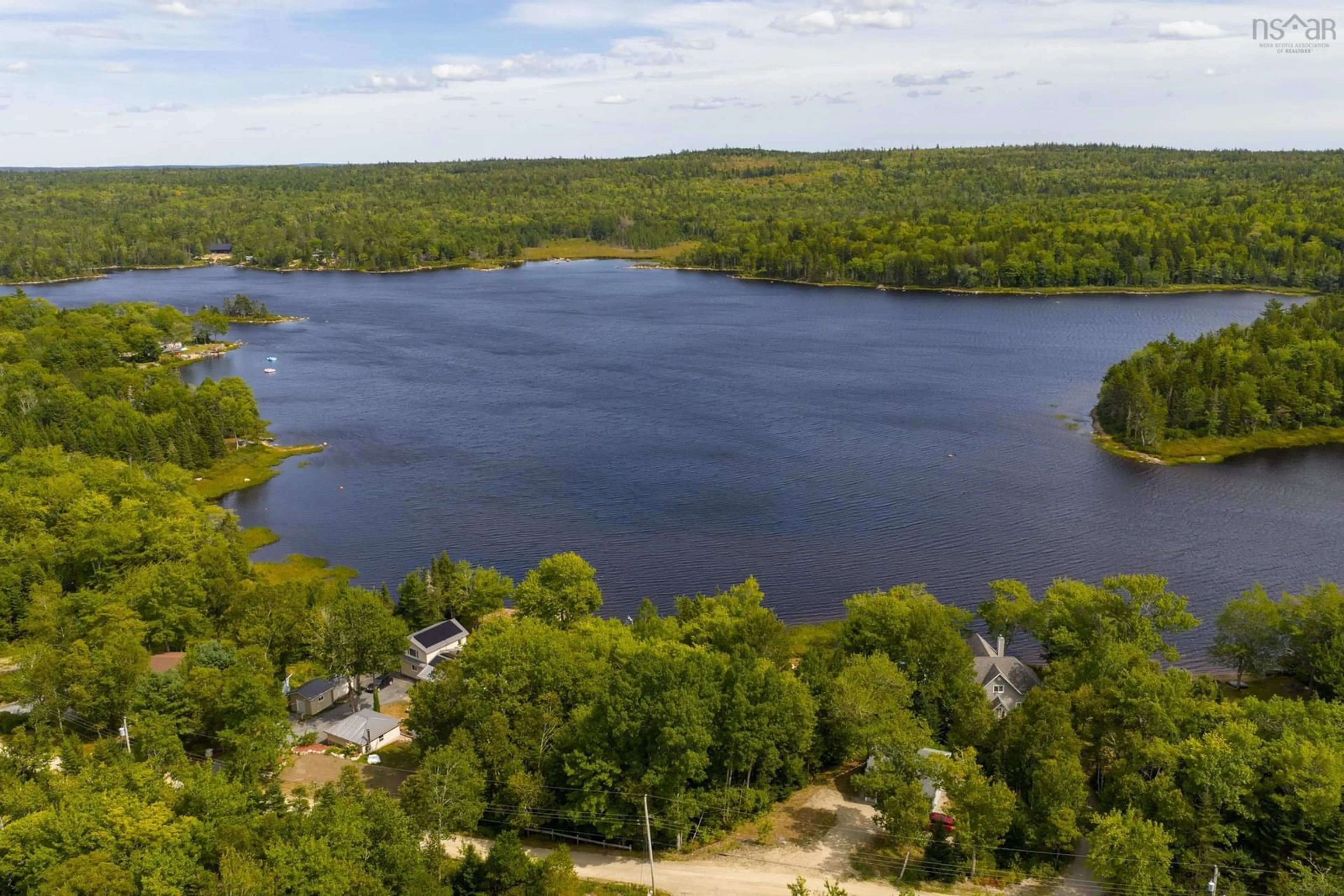 A pic from outside/outdoor area/front of a property/back of a property/a pic from drone, water/lake/river/ocean view for 351 Sherwood Forest Rd, Sherwood Nova Scotia B0J 1J0
