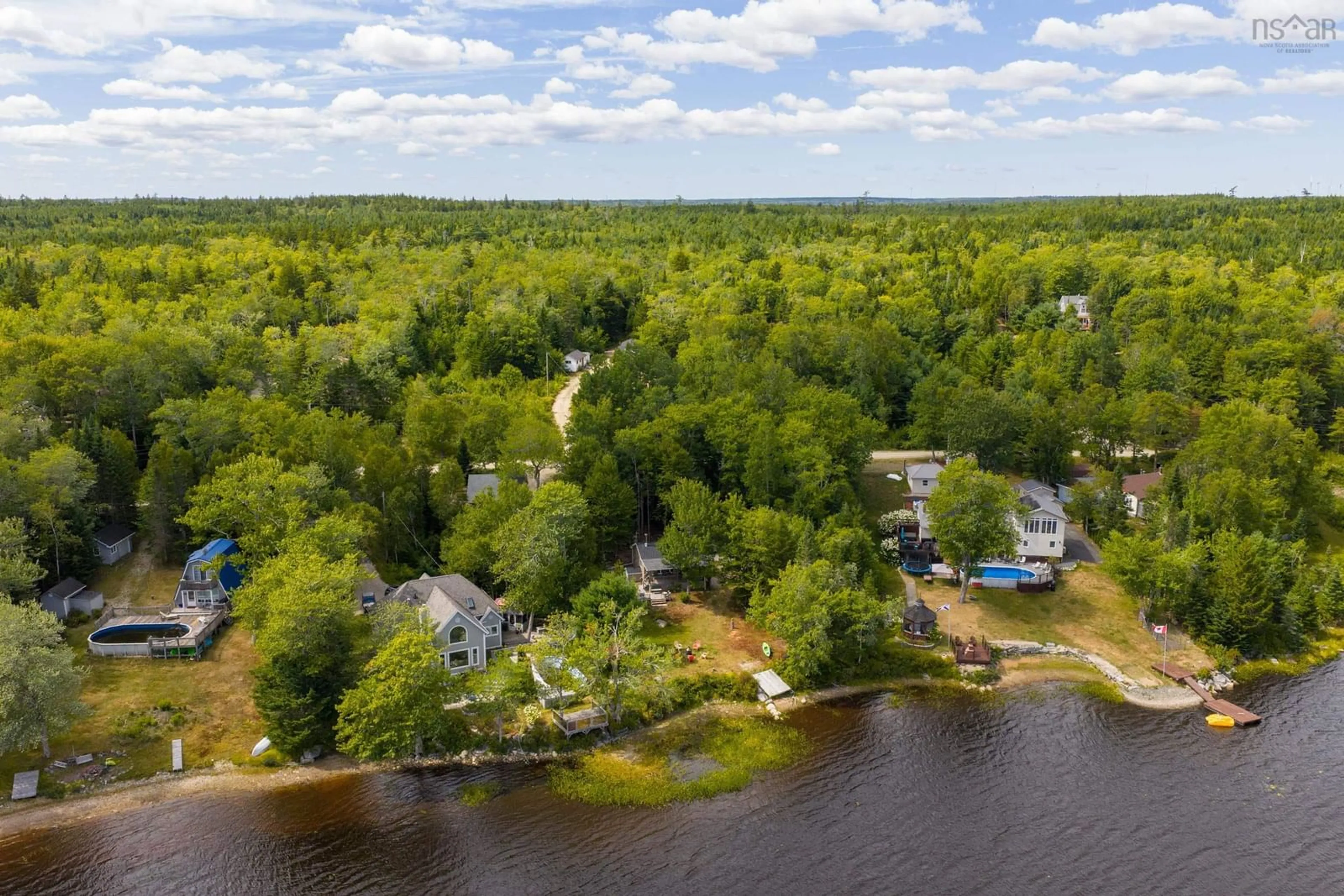 A pic from outside/outdoor area/front of a property/back of a property/a pic from drone, water/lake/river/ocean view for 351 Sherwood Forest Rd, Sherwood Nova Scotia B0J 1J0