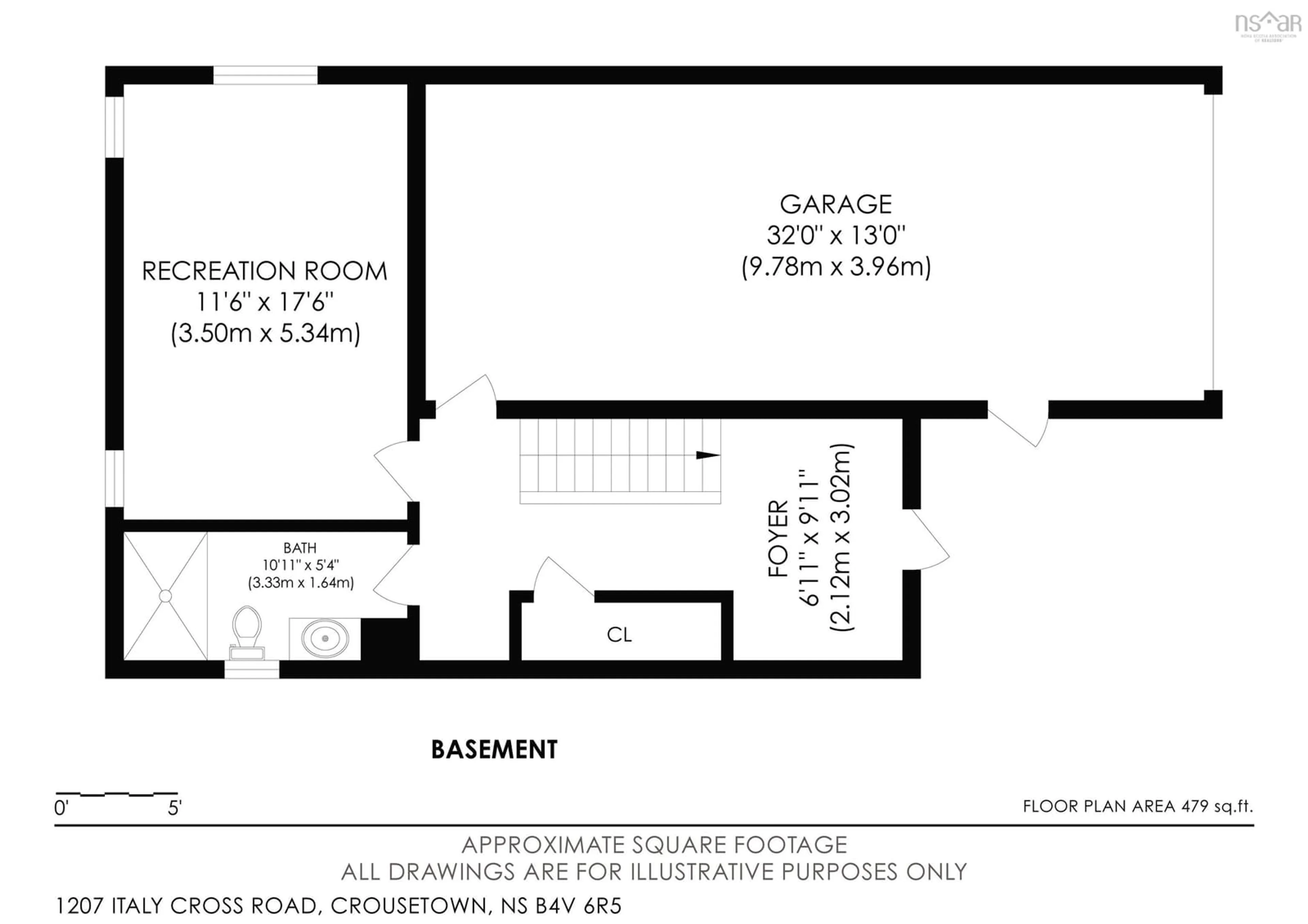 Floor plan for 1207 Italy Cross Rd, Crousetown Nova Scotia B4V 6R5