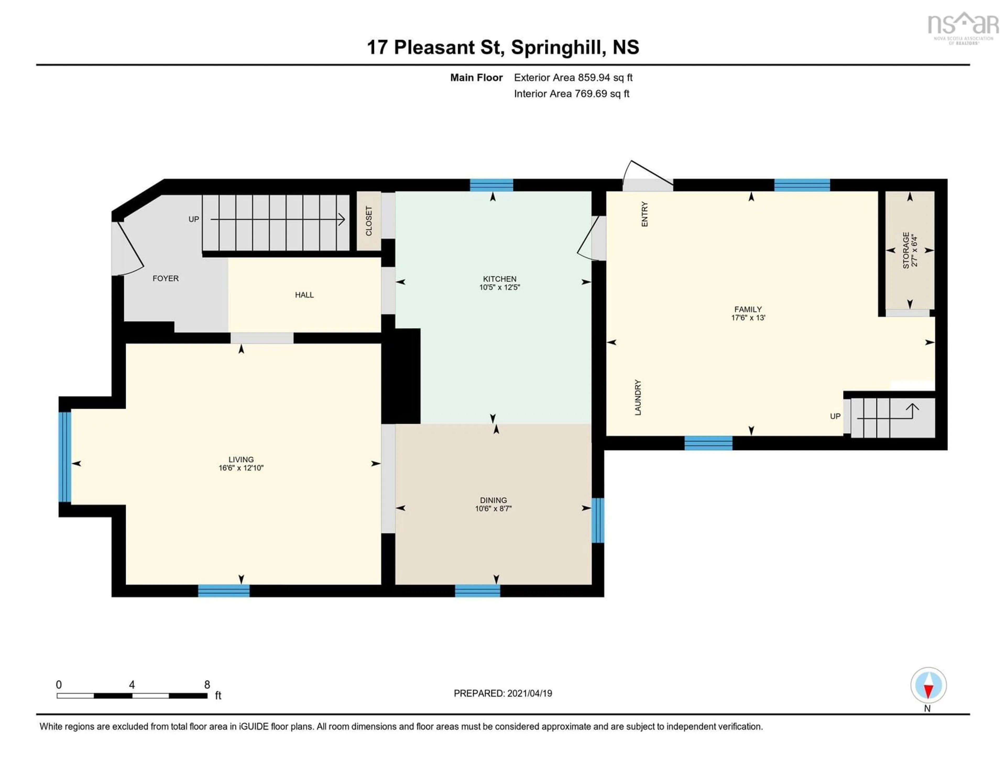Floor plan for 17 Pleasant St, Springhill Nova Scotia B0M 1X0