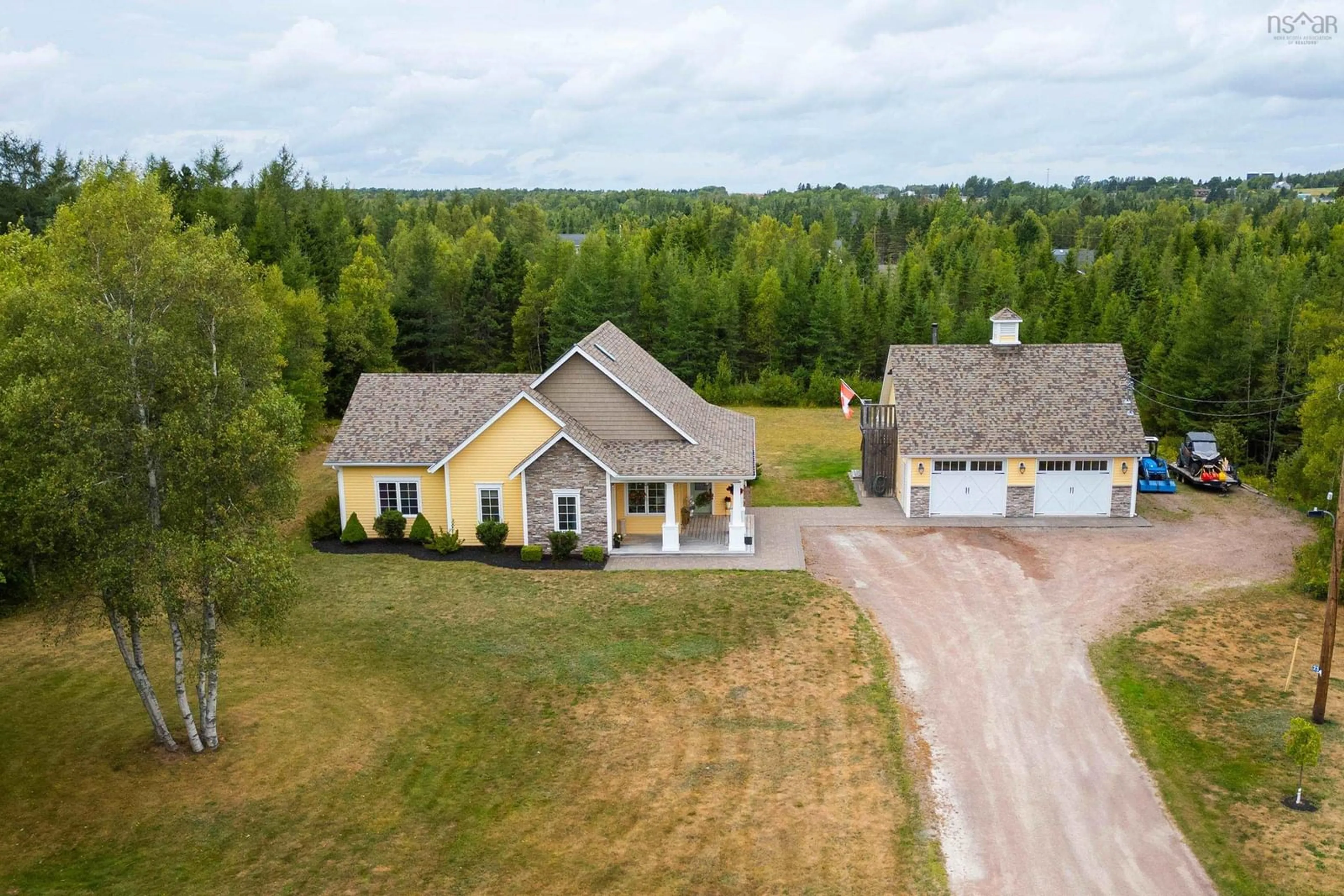 A pic from outside/outdoor area/front of a property/back of a property/a pic from drone, unknown for 23 Molly Lane, Brookdale Nova Scotia B4H 3Y1