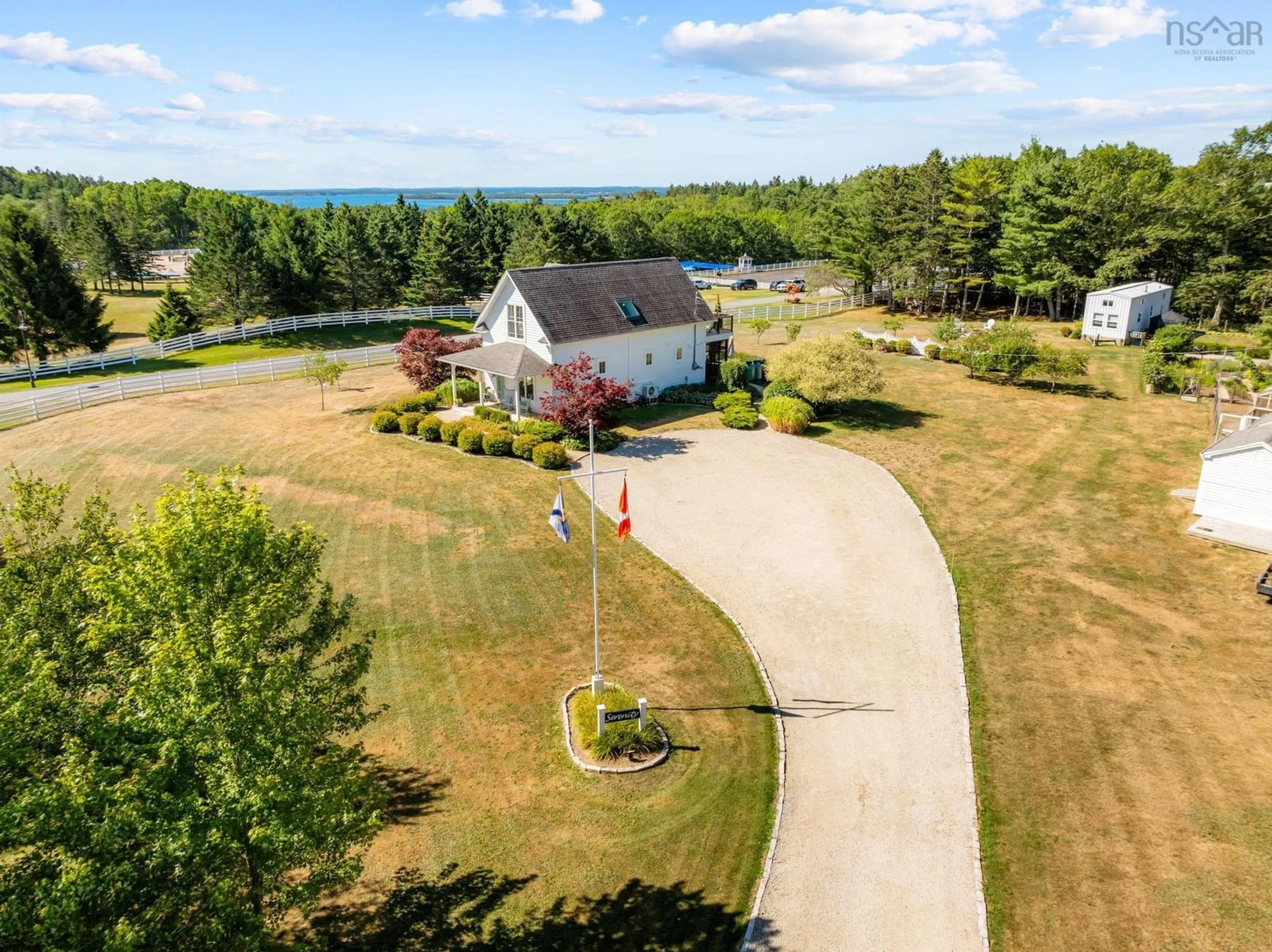 A pic from outside/outdoor area/front of a property/back of a property/a pic from drone, water/lake/river/ocean view for 4303 3 Hwy, Chester Nova Scotia B0J 1J0