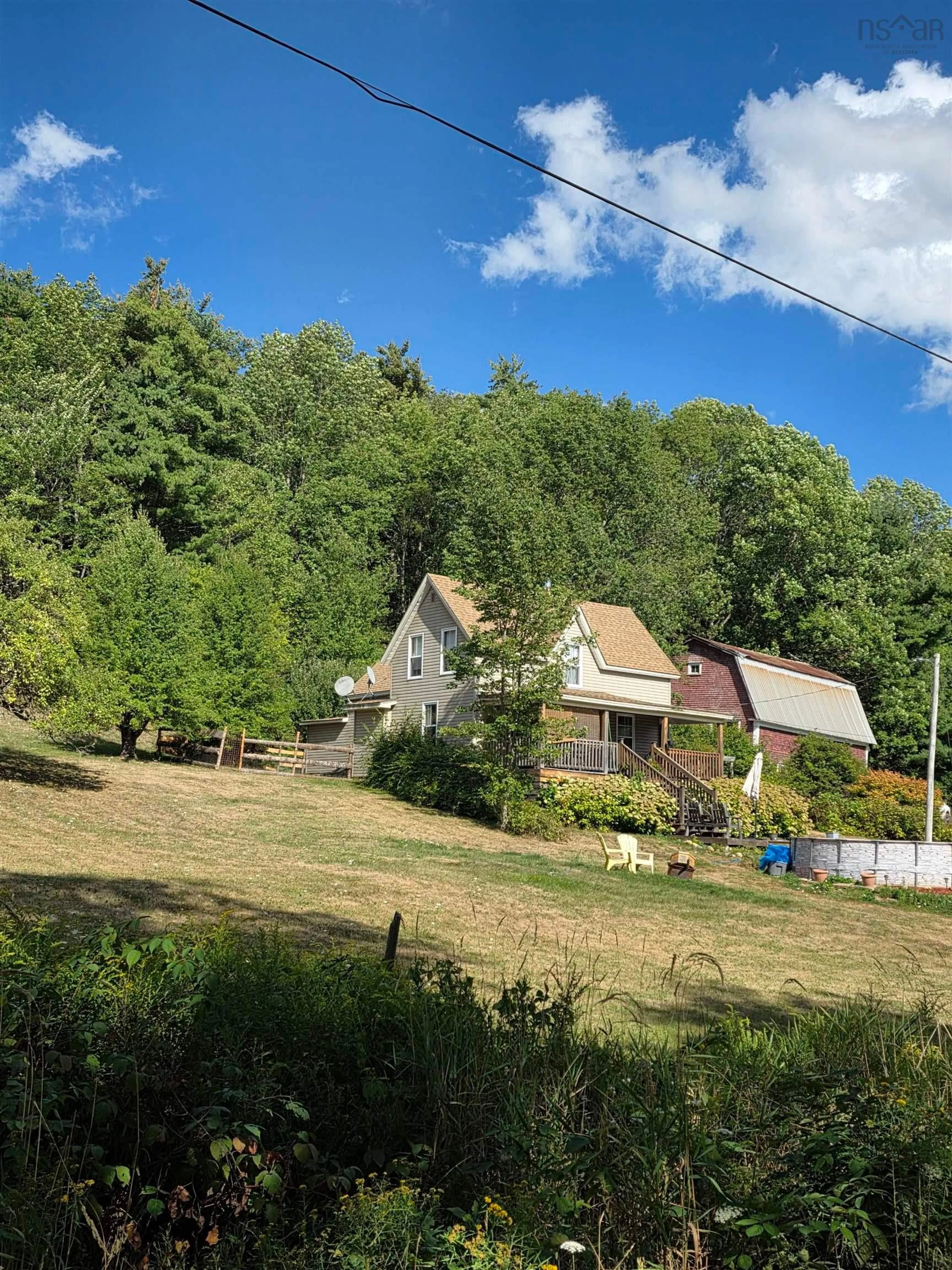 A pic from outside/outdoor area/front of a property/back of a property/a pic from drone, mountain view for 40 Rosette Rd, North Brookfield Nova Scotia B0T 1X0
