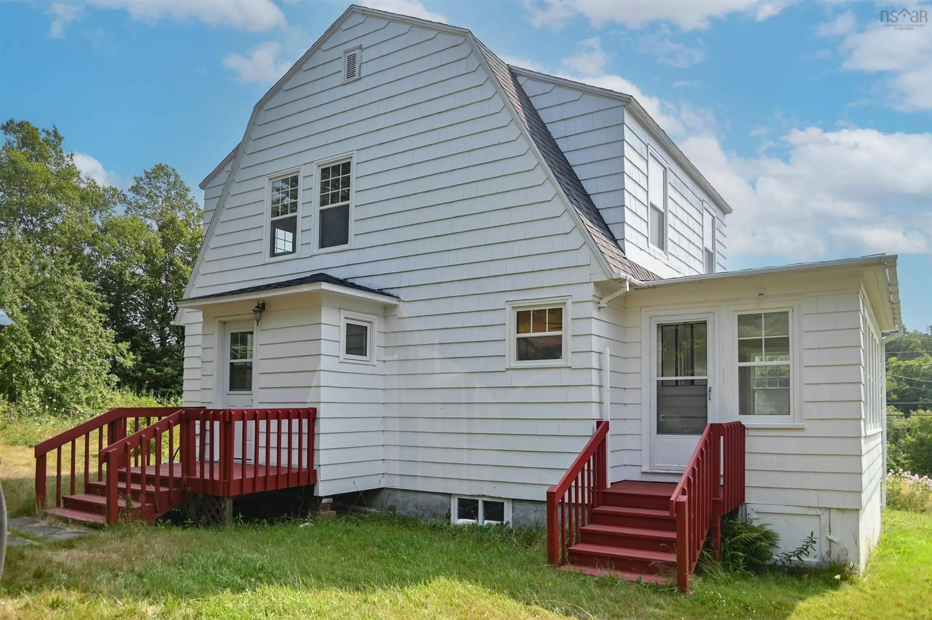 Home with vinyl exterior material, street for 2546 Highway 360 Harbourville Ns, Harbourville Nova Scotia B0P 1E0