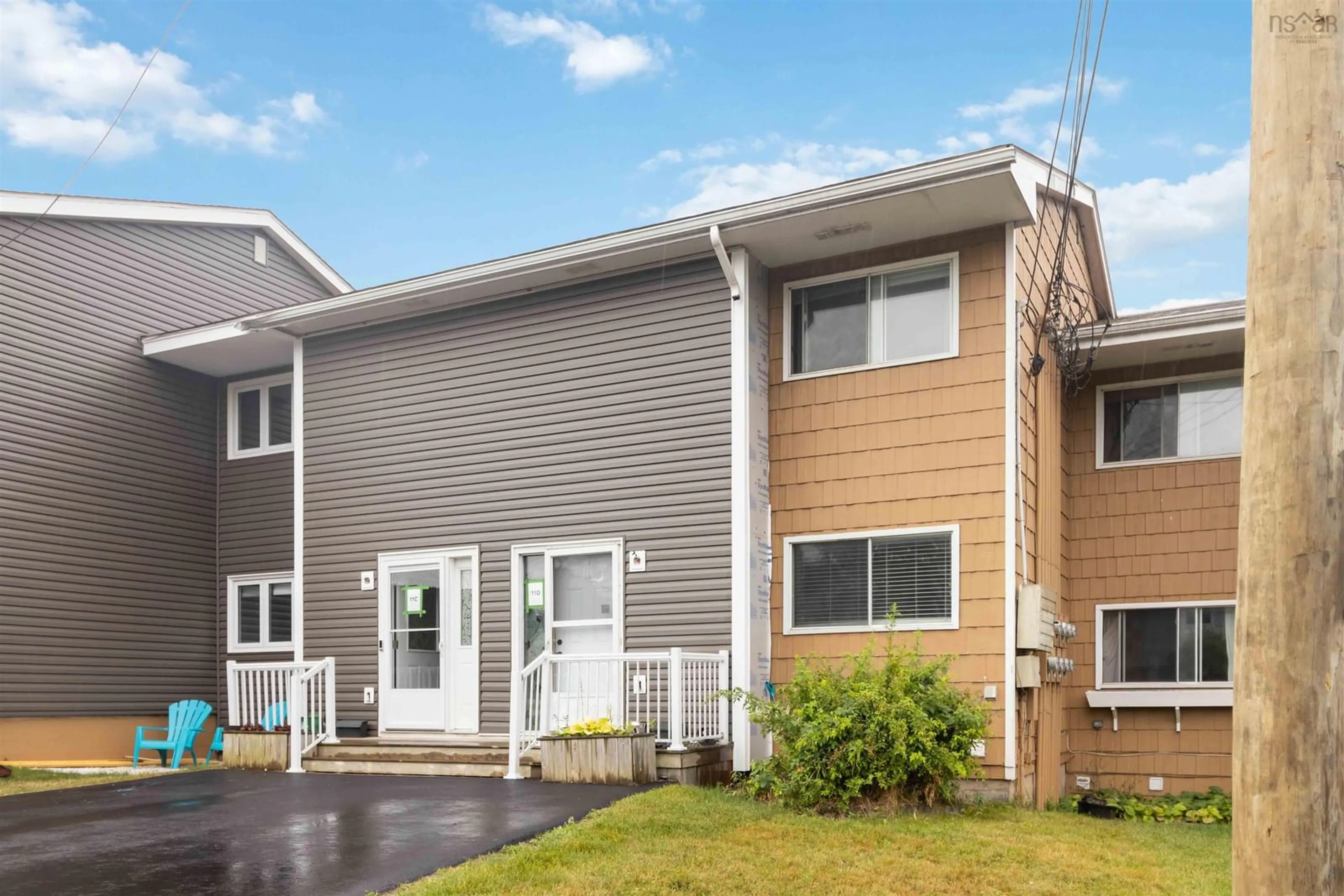 Home with vinyl exterior material, street for 11D Arklow Dr, Dartmouth Nova Scotia B2W 4J6