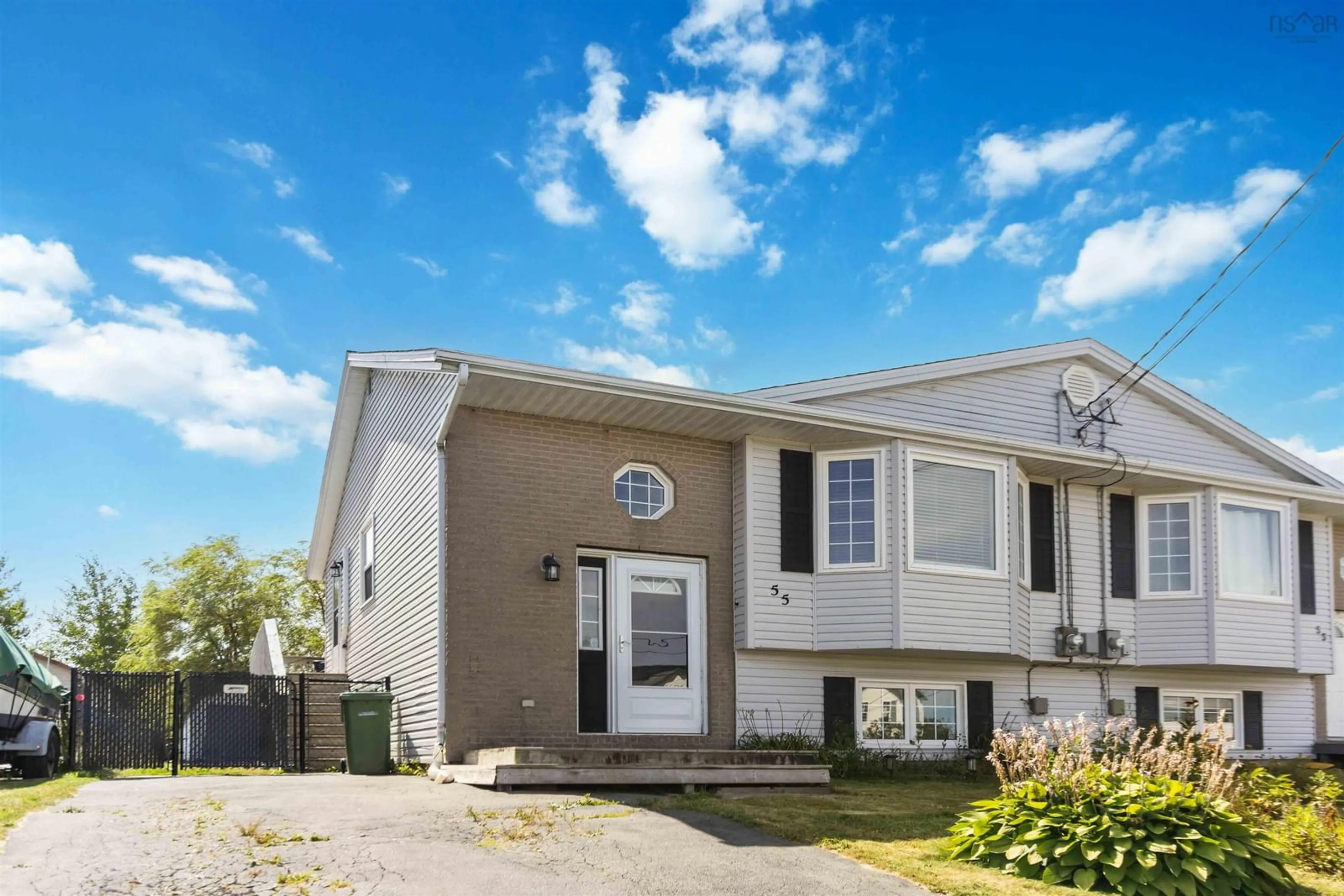 Home with vinyl exterior material, street for 55 Thorncrest Crt, Eastern Passage Nova Scotia B3G 1N4