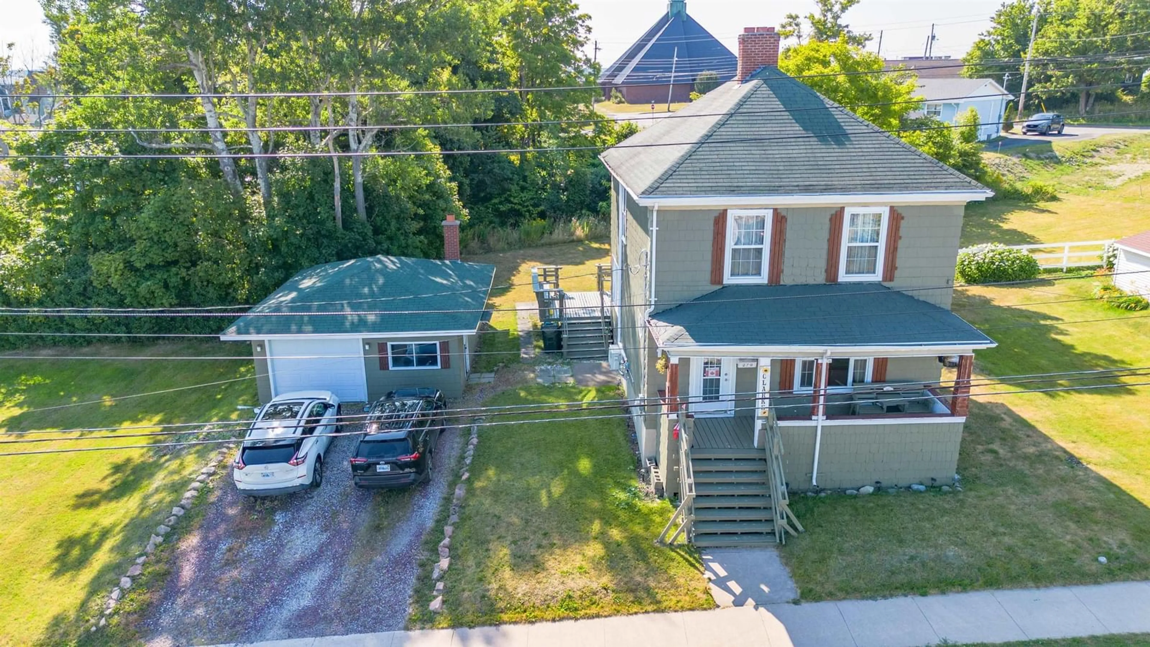 A pic from outside/outdoor area/front of a property/back of a property/a pic from drone, street for 279 King Edward St, Glace Bay Nova Scotia B1A 3W2